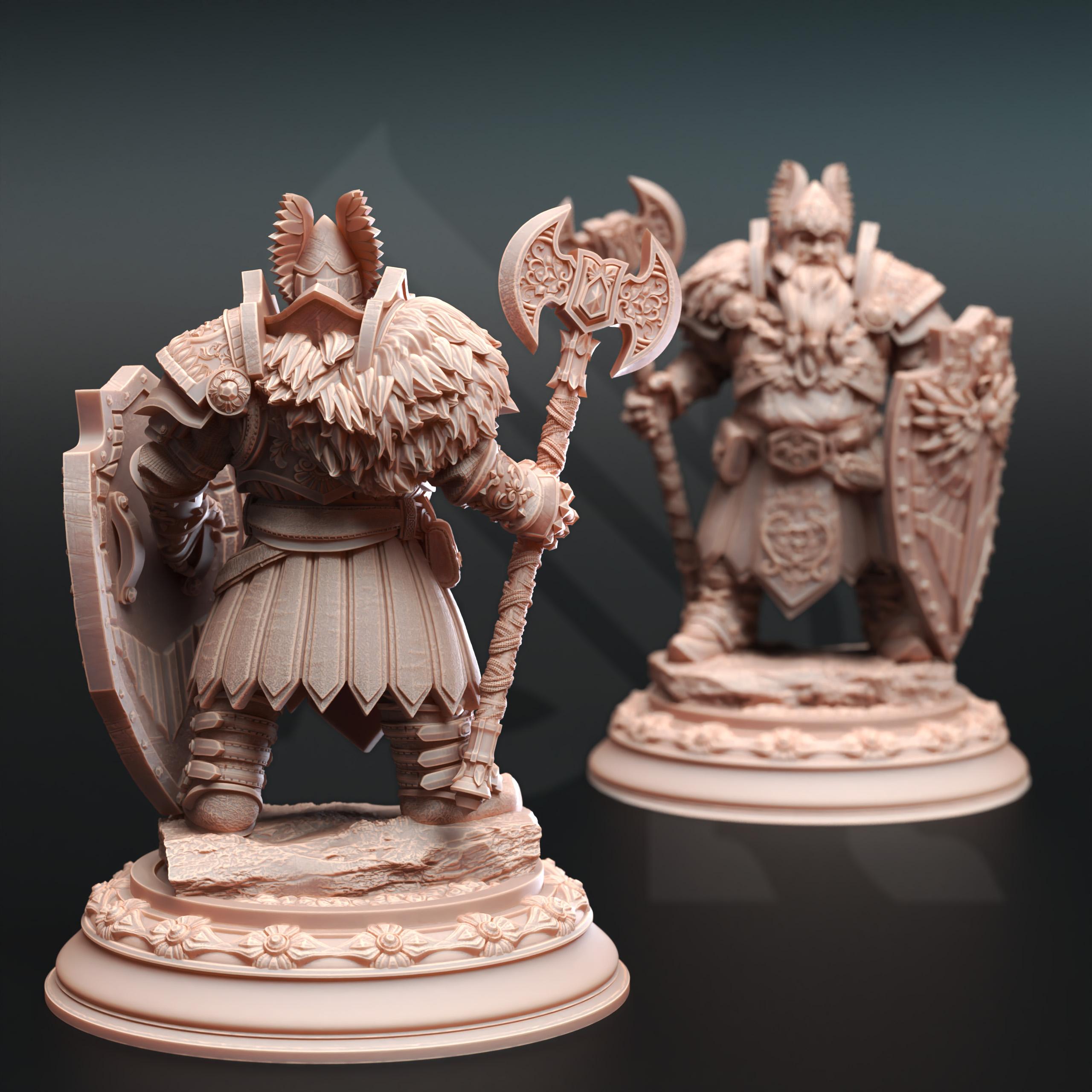 Dwarven Cleric of Life & Glory - Tors of Delvdor 3d model