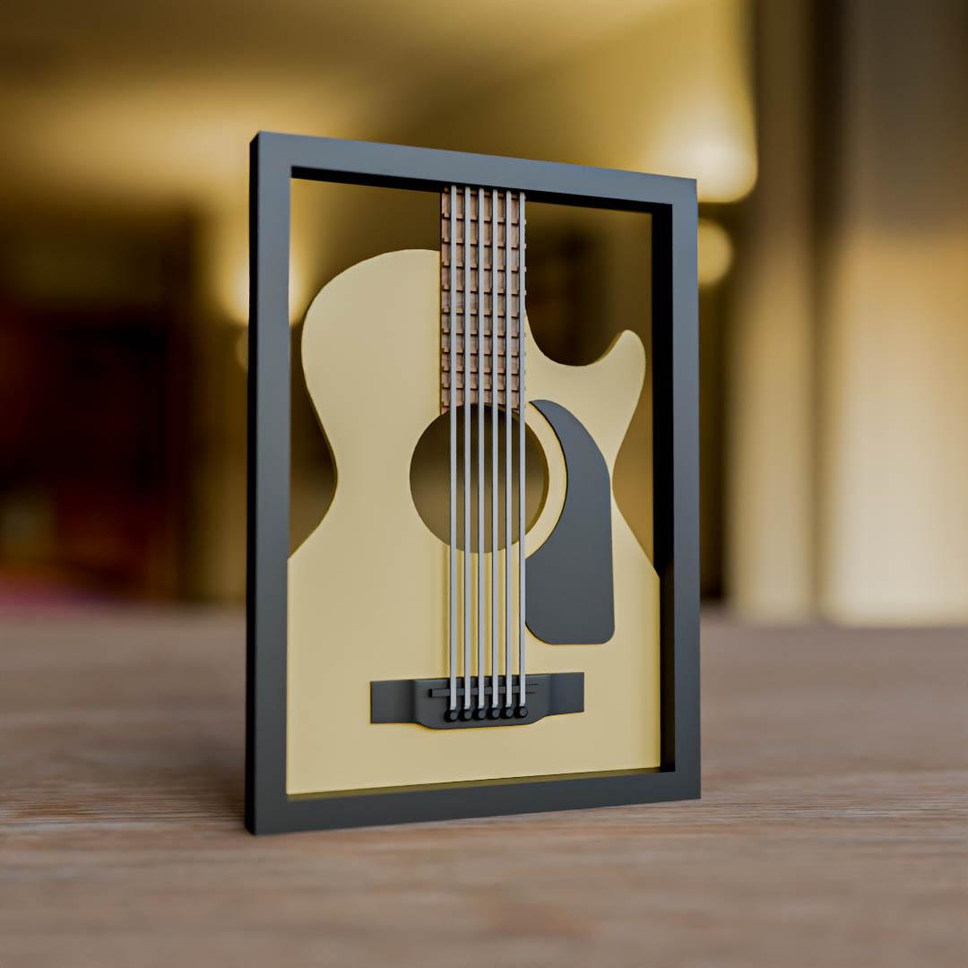 Acoustic Guitar Frame 3d model