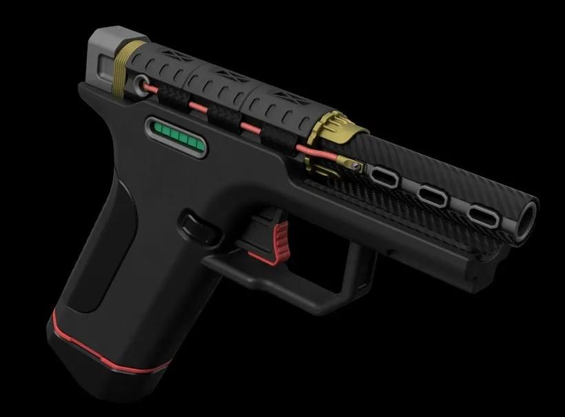 3DWORKBENCH Cocept Rail Pistol 3d model