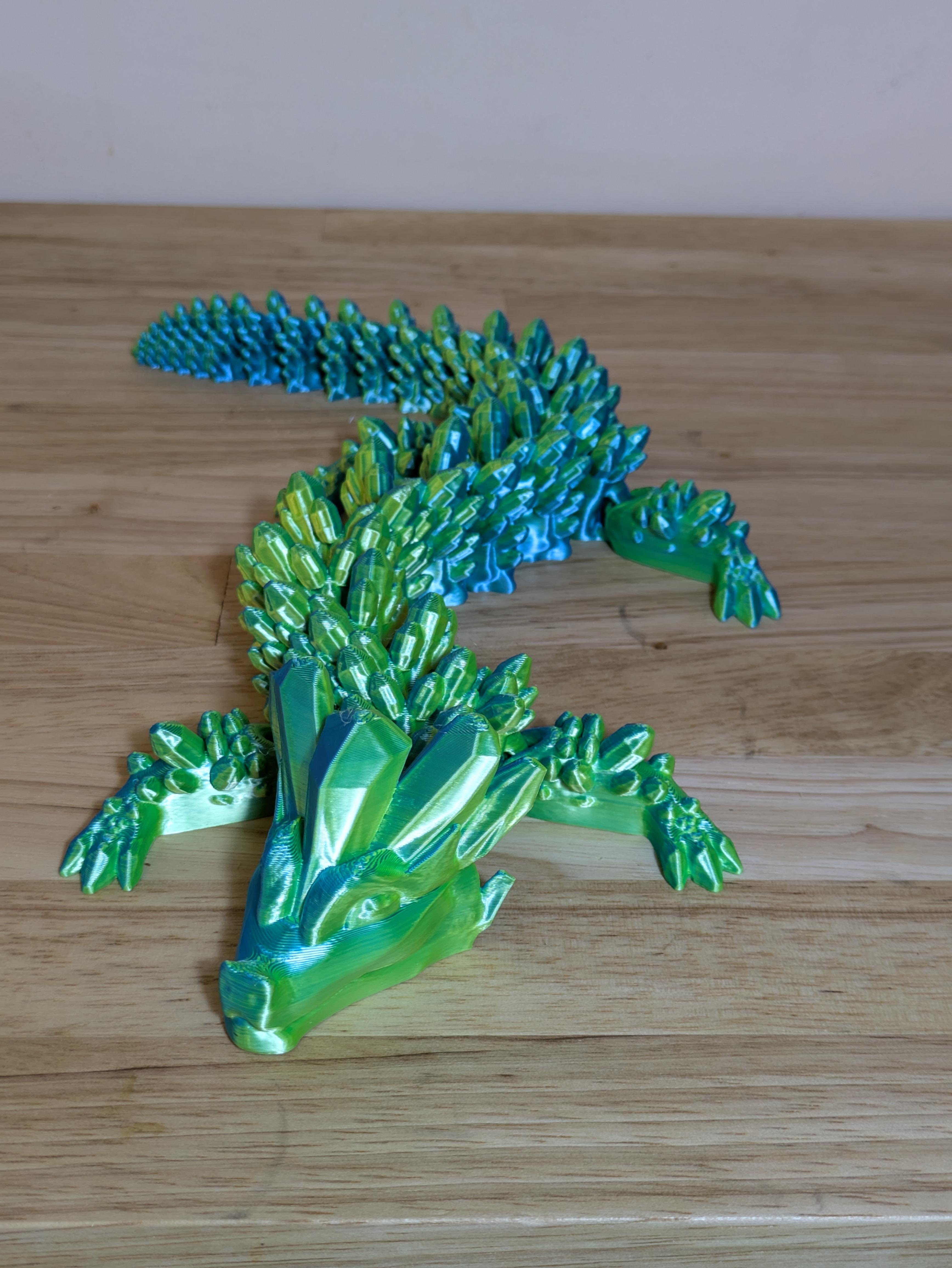 Amethyst Dragon - Articulated Dragon 3d model