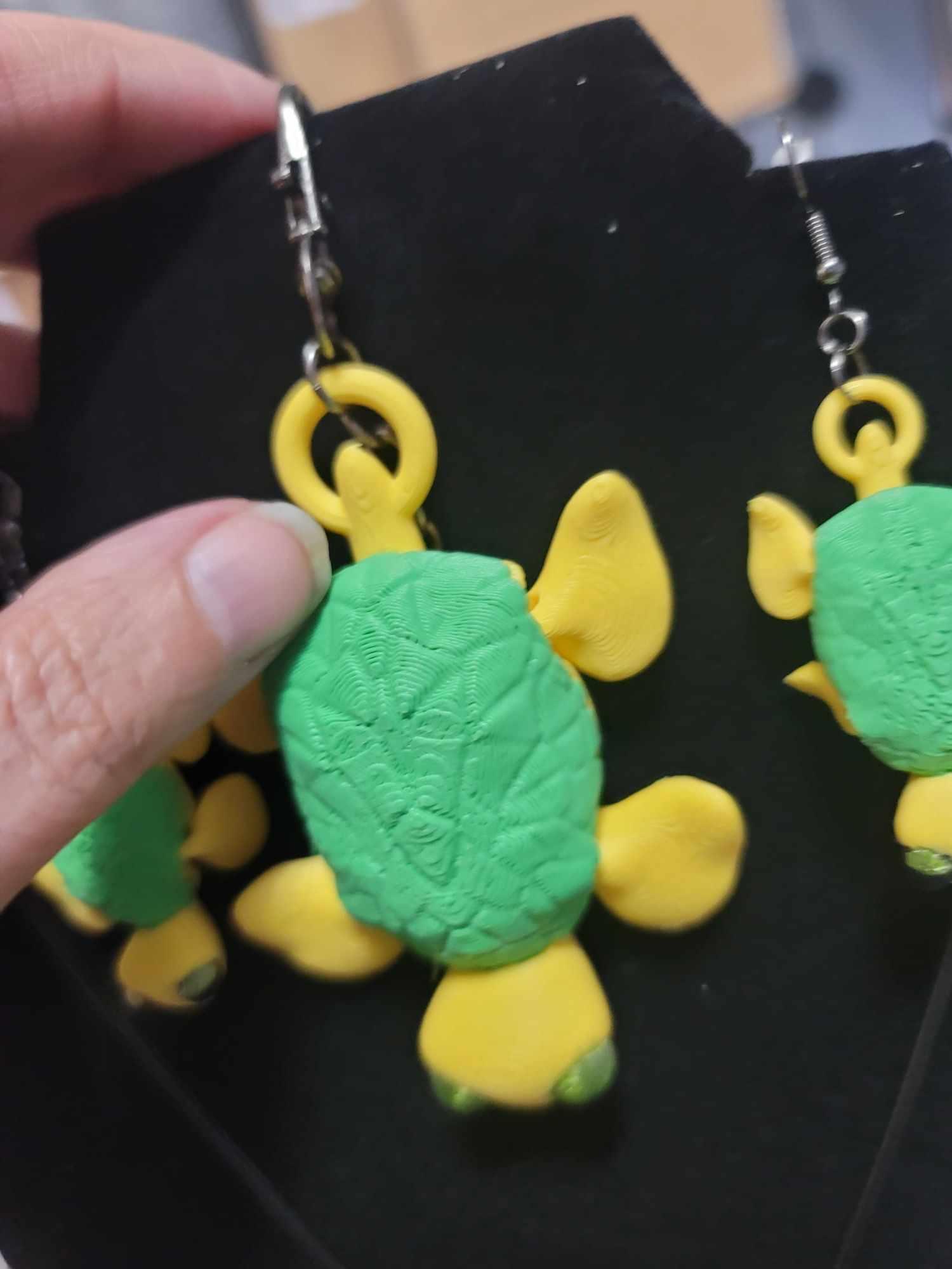 Cute Flexi Turtle Keychain 3d model