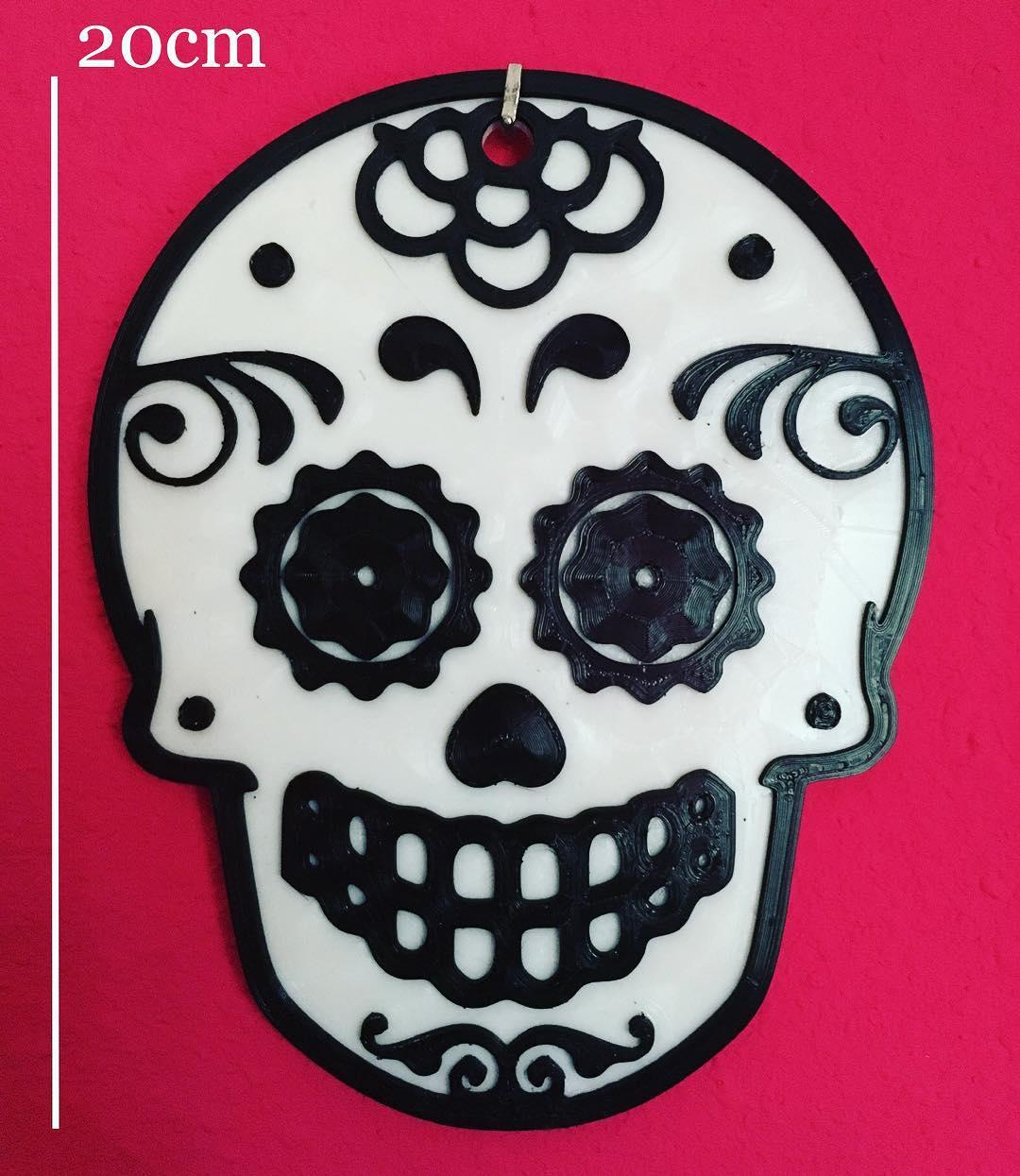 Ornamental sugar skull 3d model