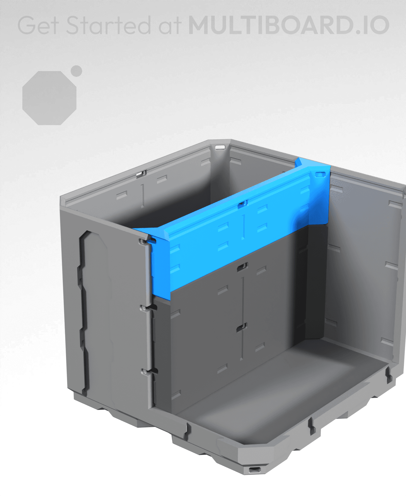 2x0.5H - Full Top Multibin Divider 3d model