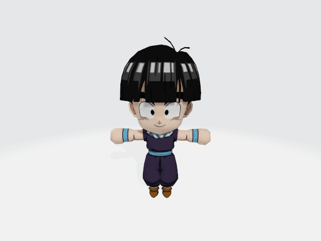 Baby Gohan Kid 3d model