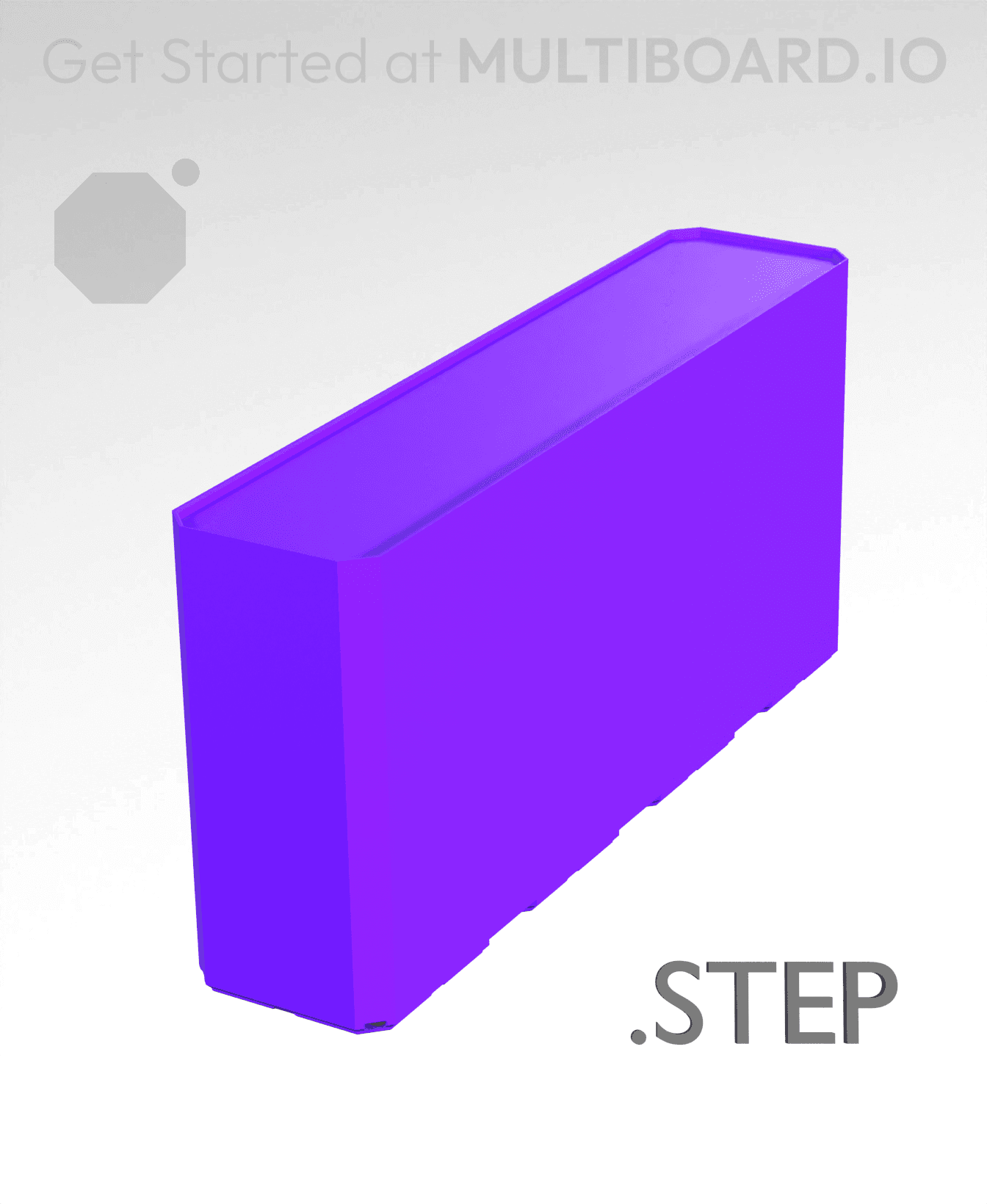 1x4x2 - Multibin Insert - STEP Remixing File 3d model