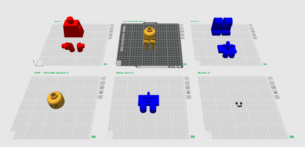 BASIC BIG BRICK FIGURE (6:1 Scale) 3d model