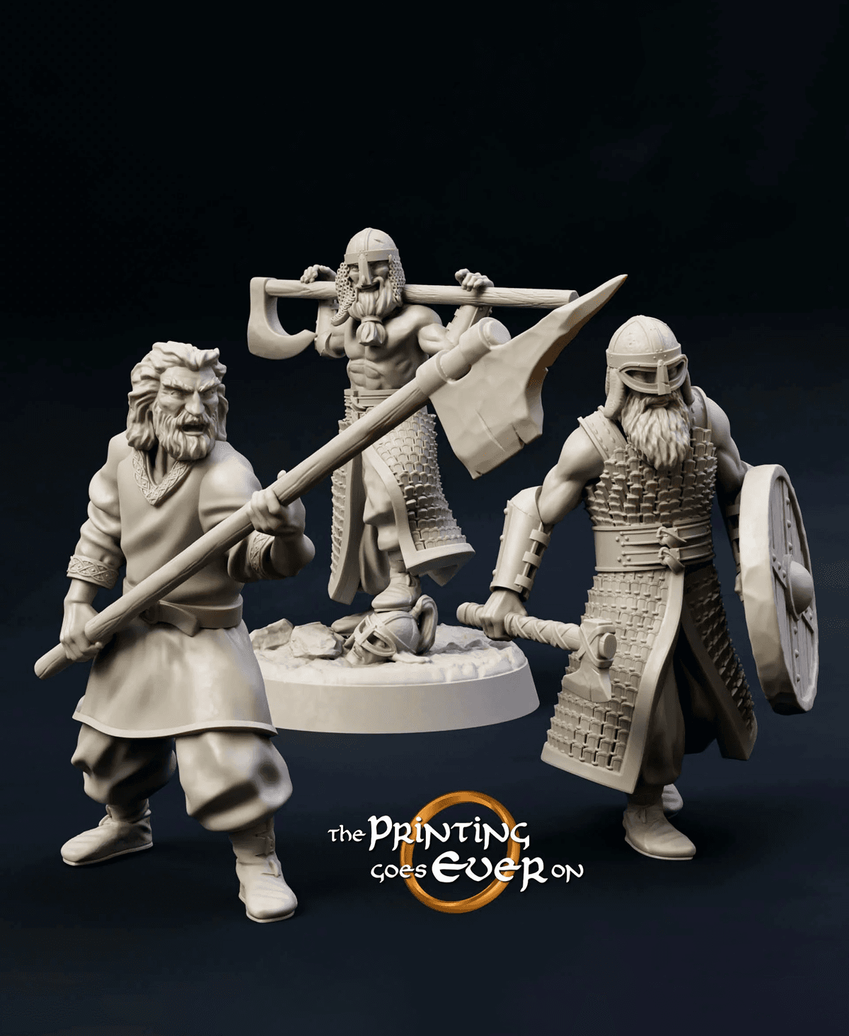 Wildlings Warband - Modular 3d model