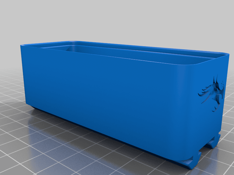 Ender Storage Box embossed/debossed options + Steps File 3d model