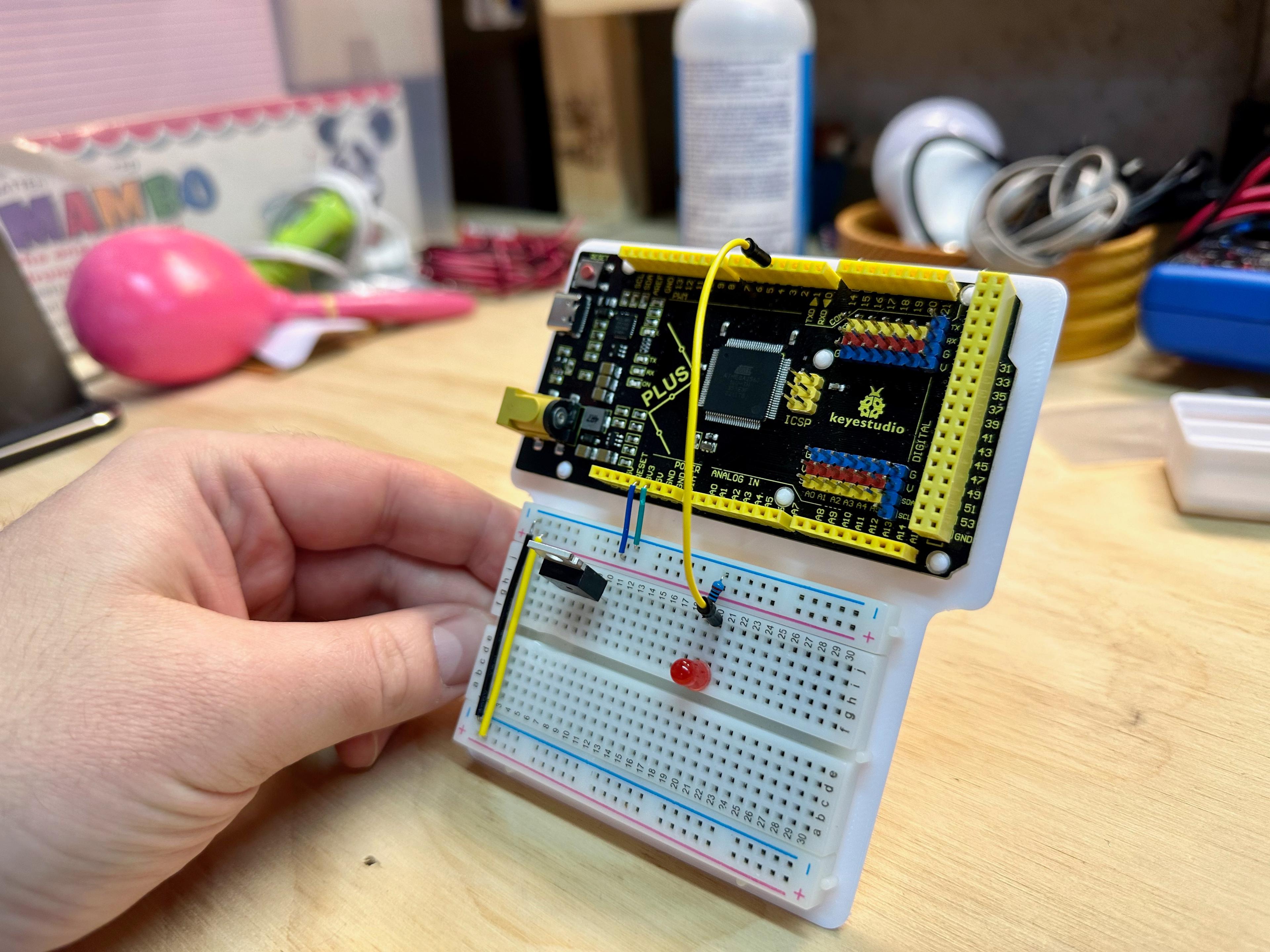 Arduino Mega/2560 Breadboarding Station 3d model