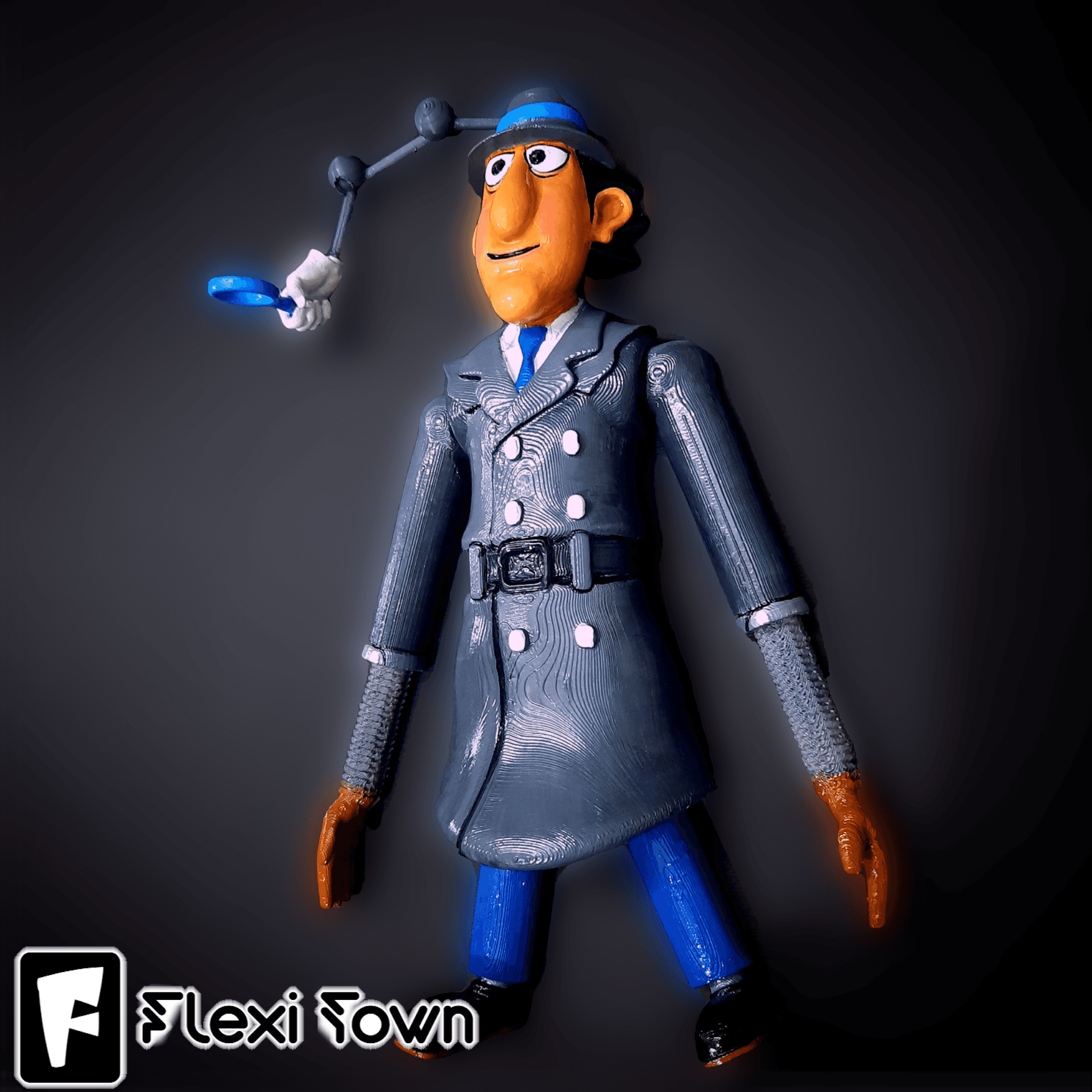 Flexi Print-in-Place Inspector Gadget 3d model