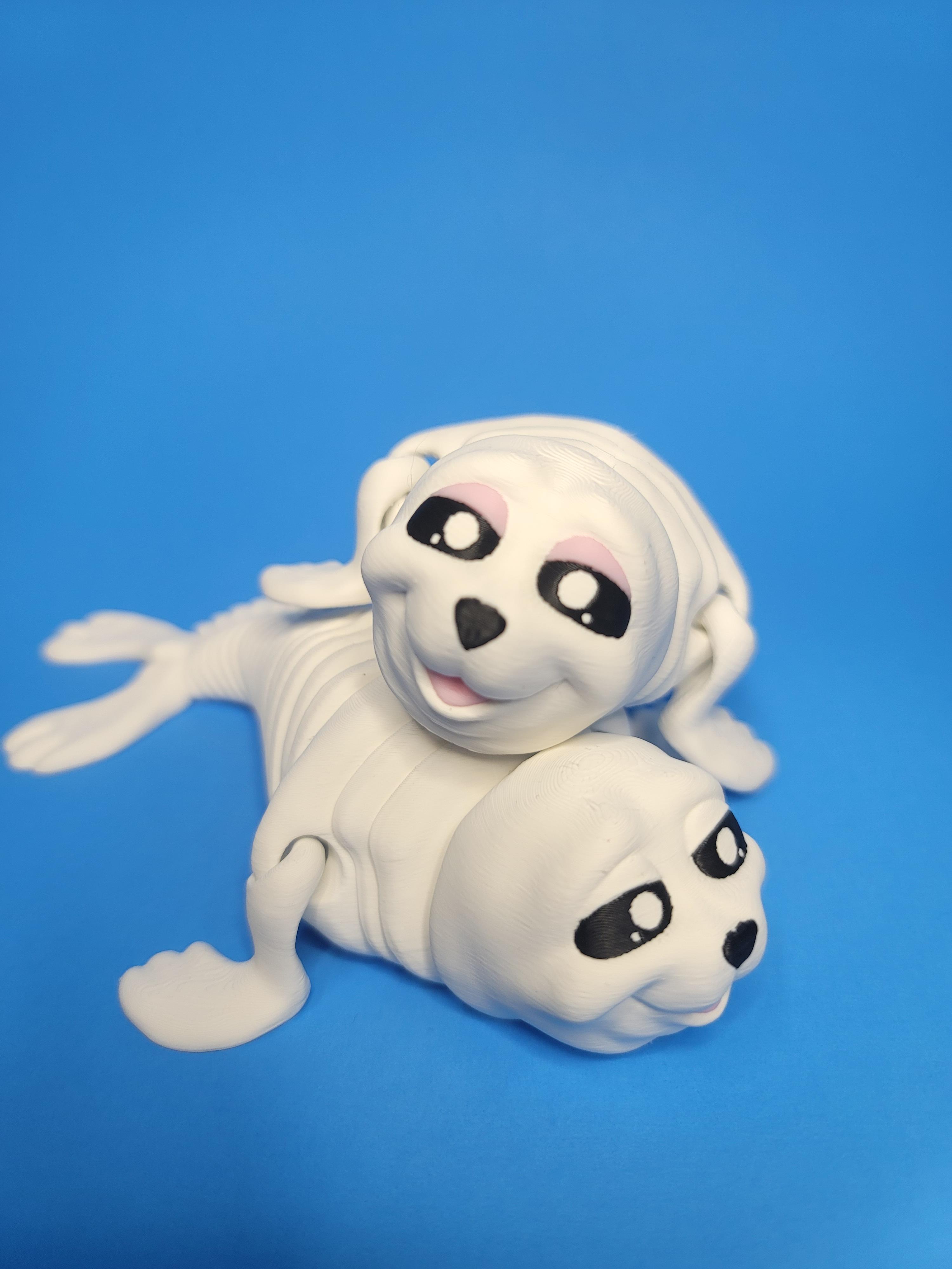  flexible Baby Seal Pups 3d model