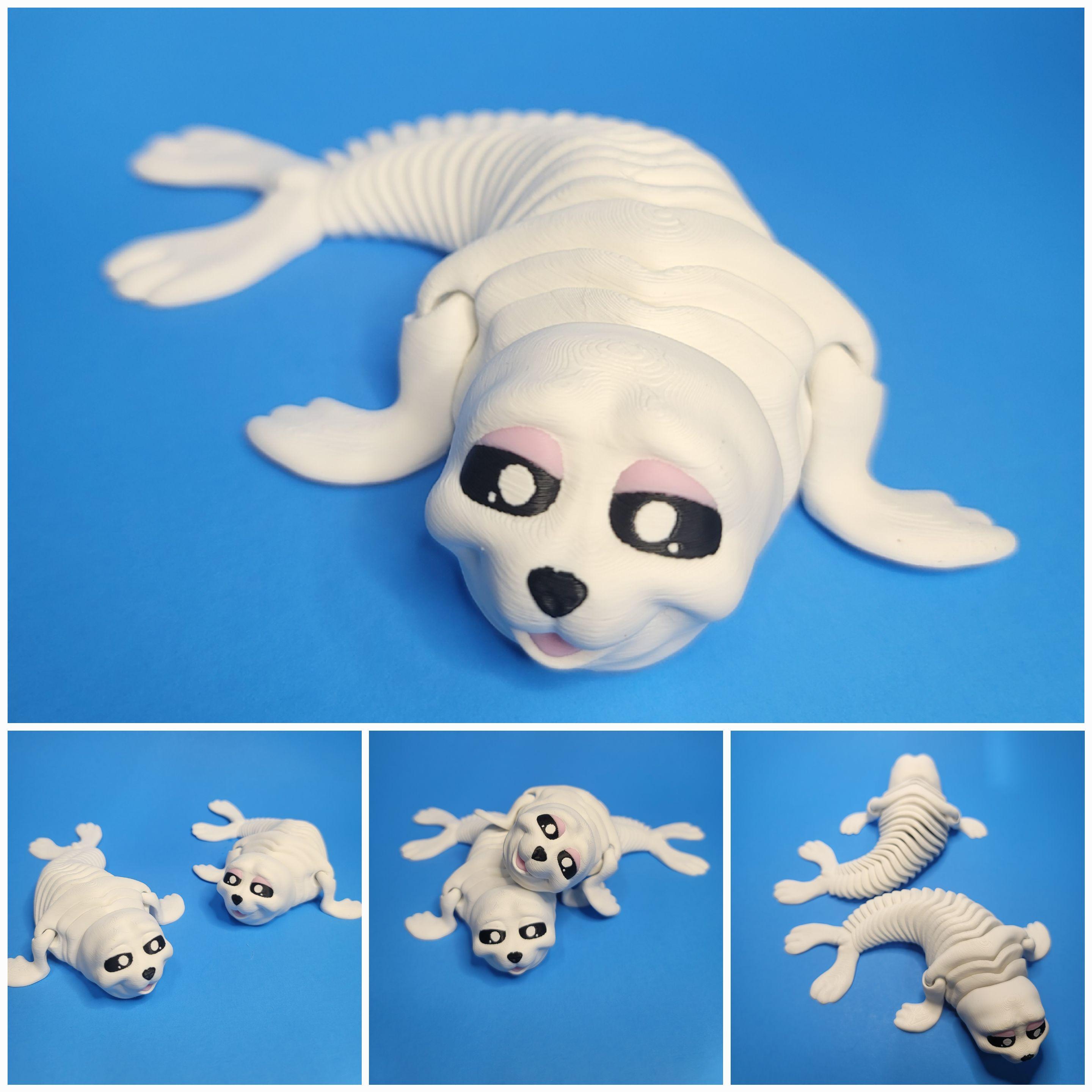  flexible Baby Seal Pups 3d model