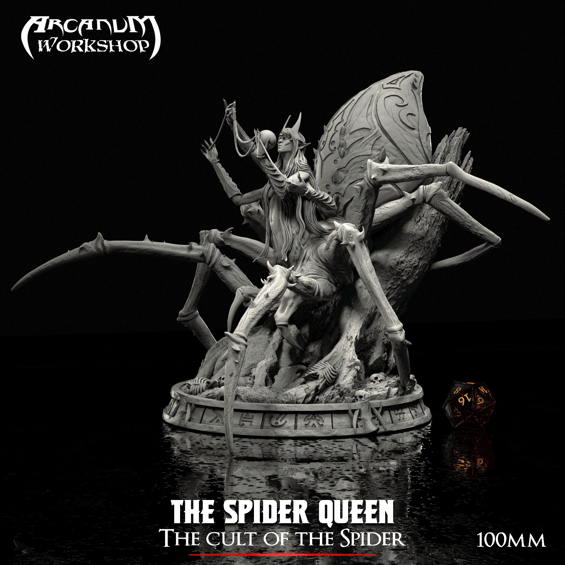 Spider Queen Boss 100mm 3d model