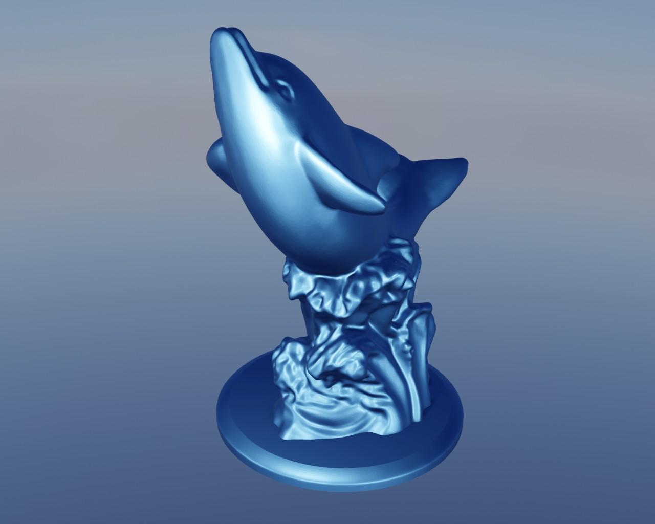 Dolphin Wave 1 3d model