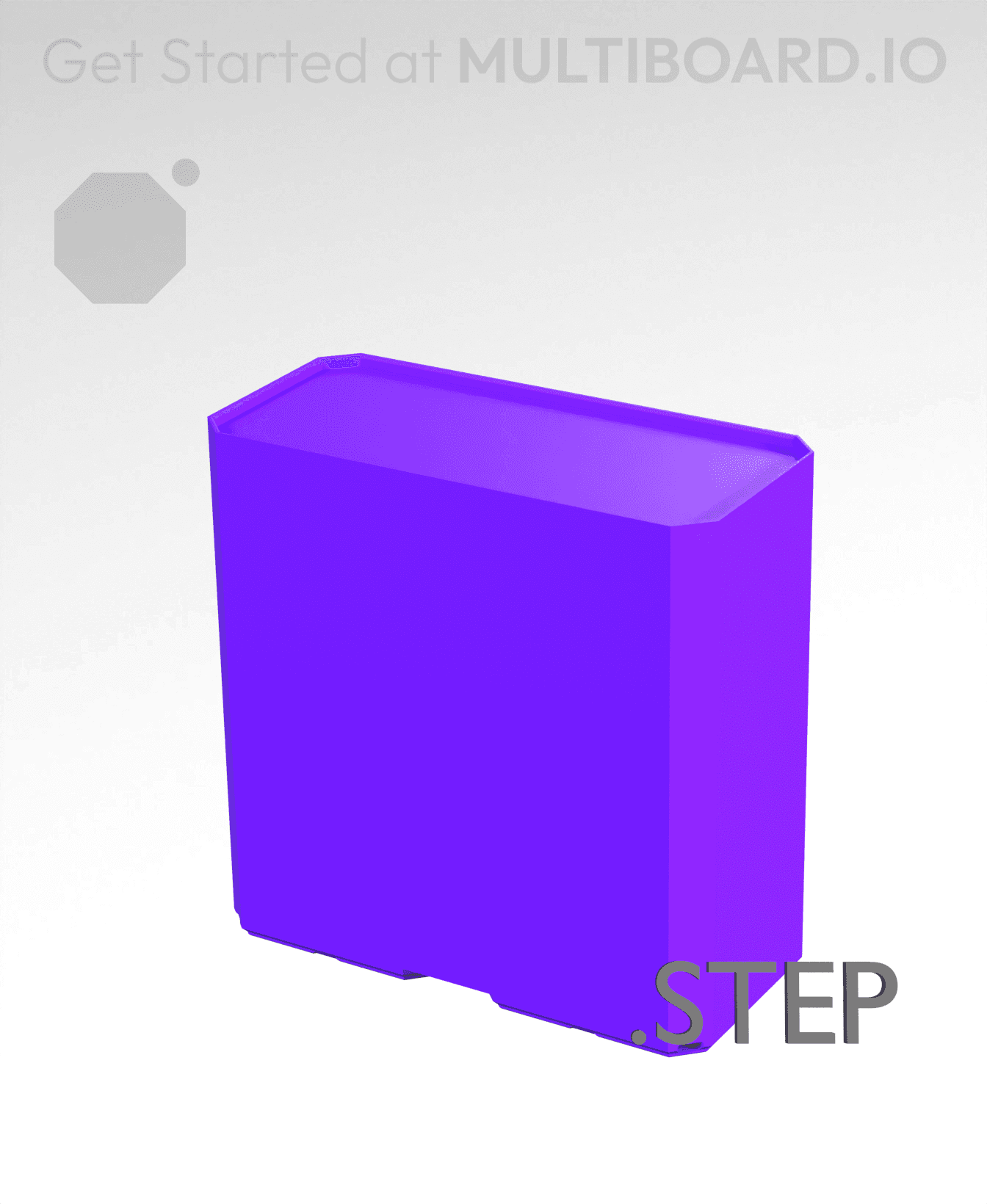 2x1x2 - Multibin Insert - STEP Remixing File 3d model