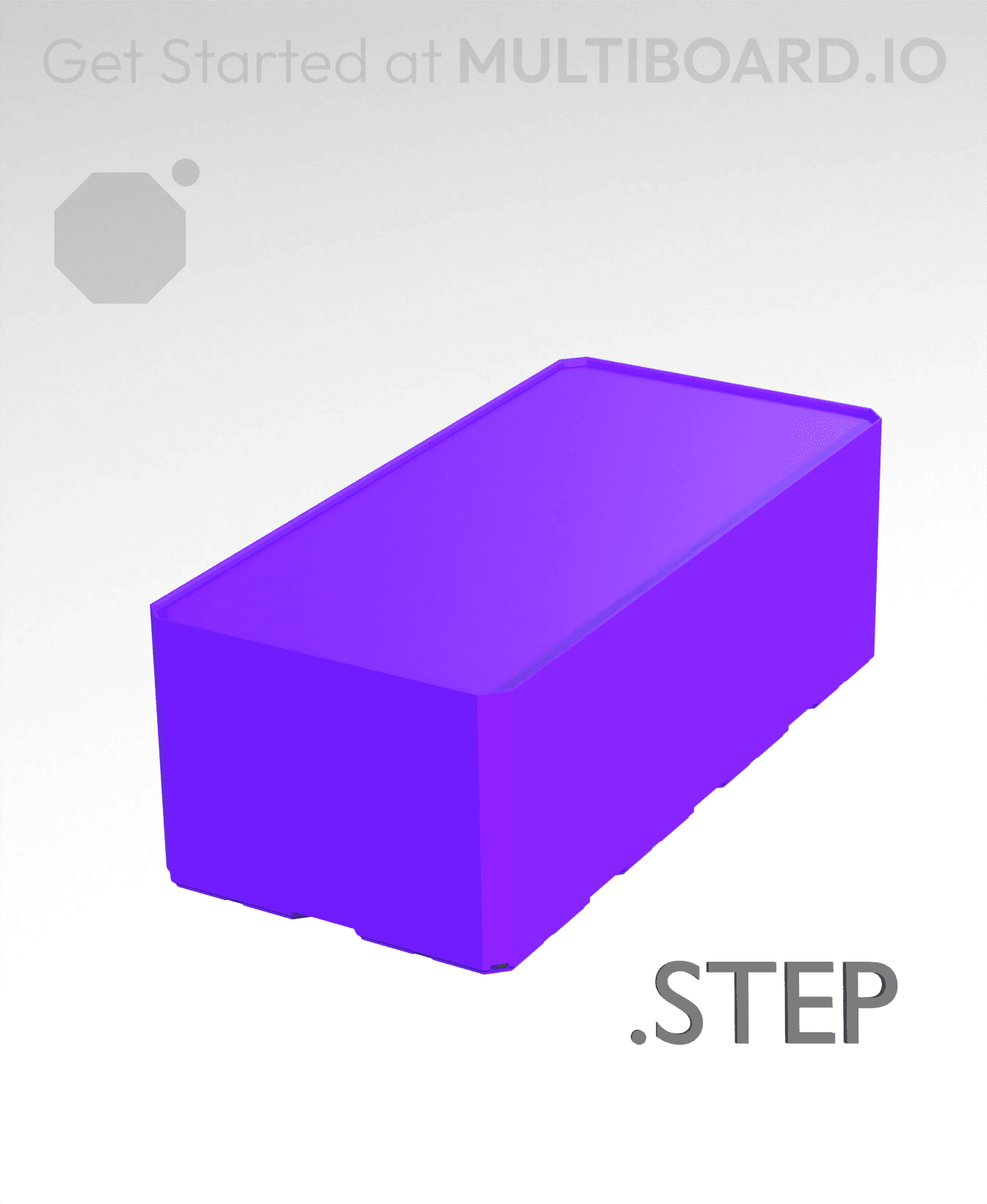 2x4x1·5 - Multibin Insert - STEP Remixing File 3d model