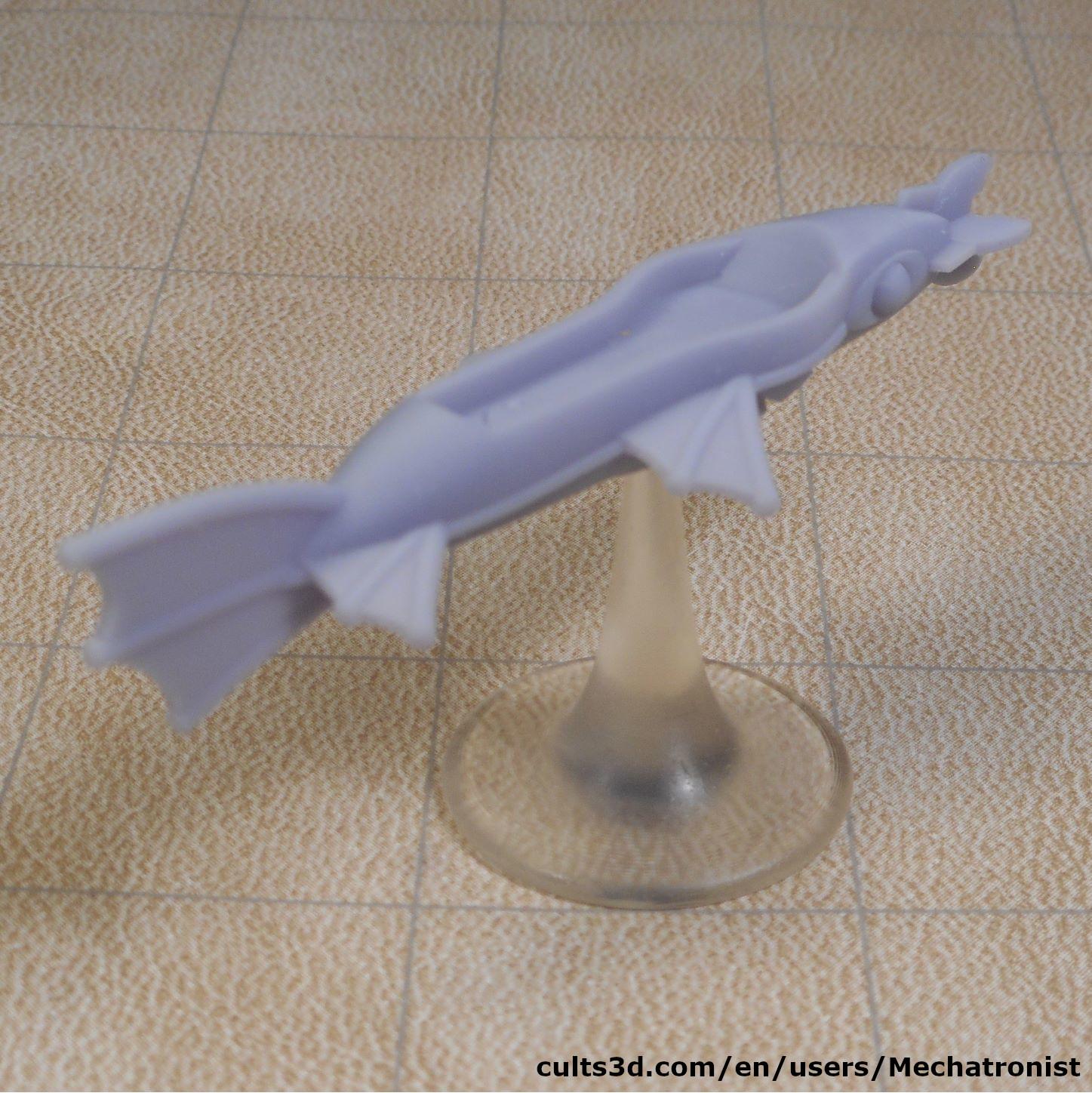 Lamprey Ship Spelljammer Miniature from DnD 3d model