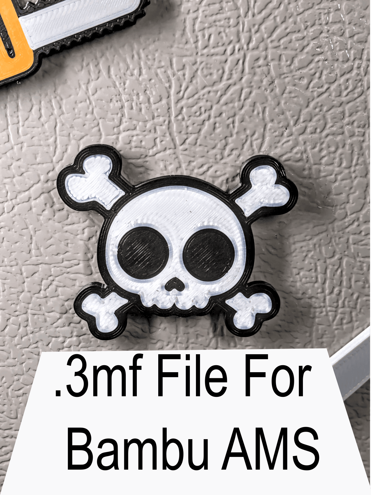 Cross Bones Magnet.3mf 3d model