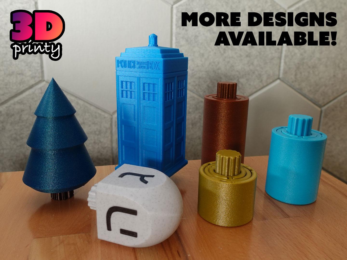 Print-in-Place Twisty Puzzle Box - Dreidel 3d model