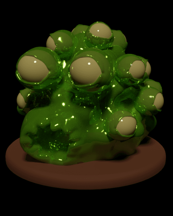 BLOBERT MINIATURE STATUE - BLOB MONSTER 3d model