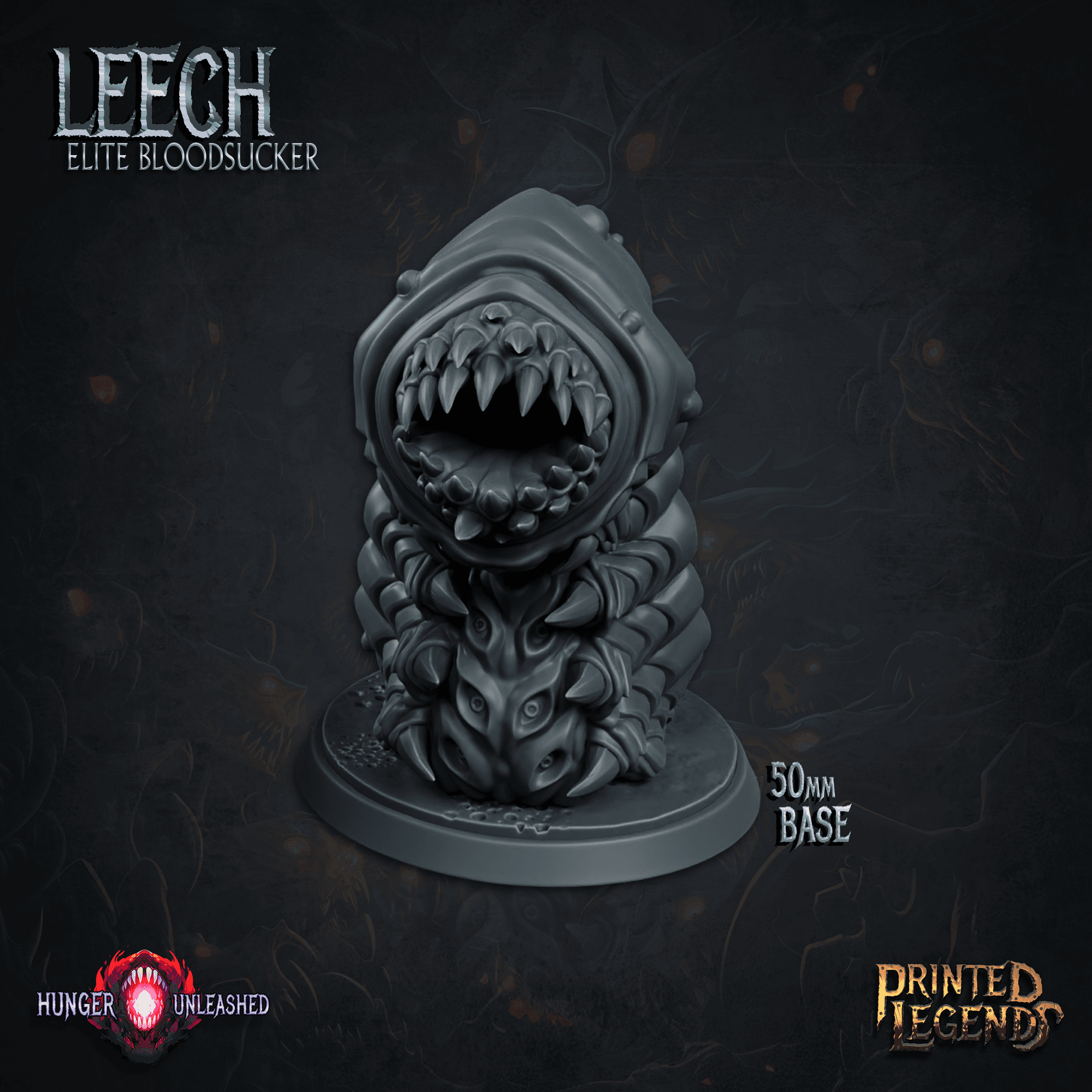 2x Leeches (50mm Bases) 3d model