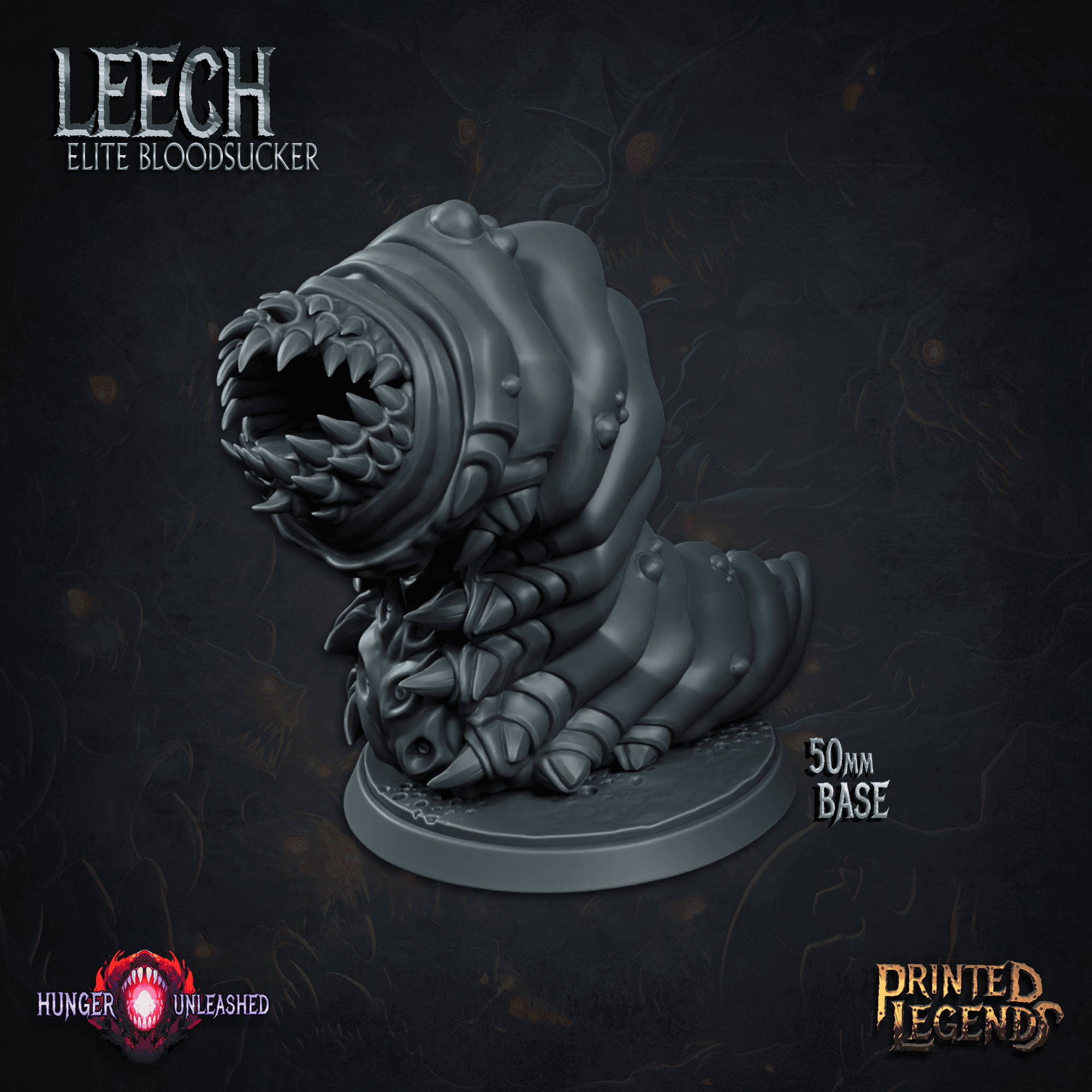 2x Leeches (50mm Bases) 3d model