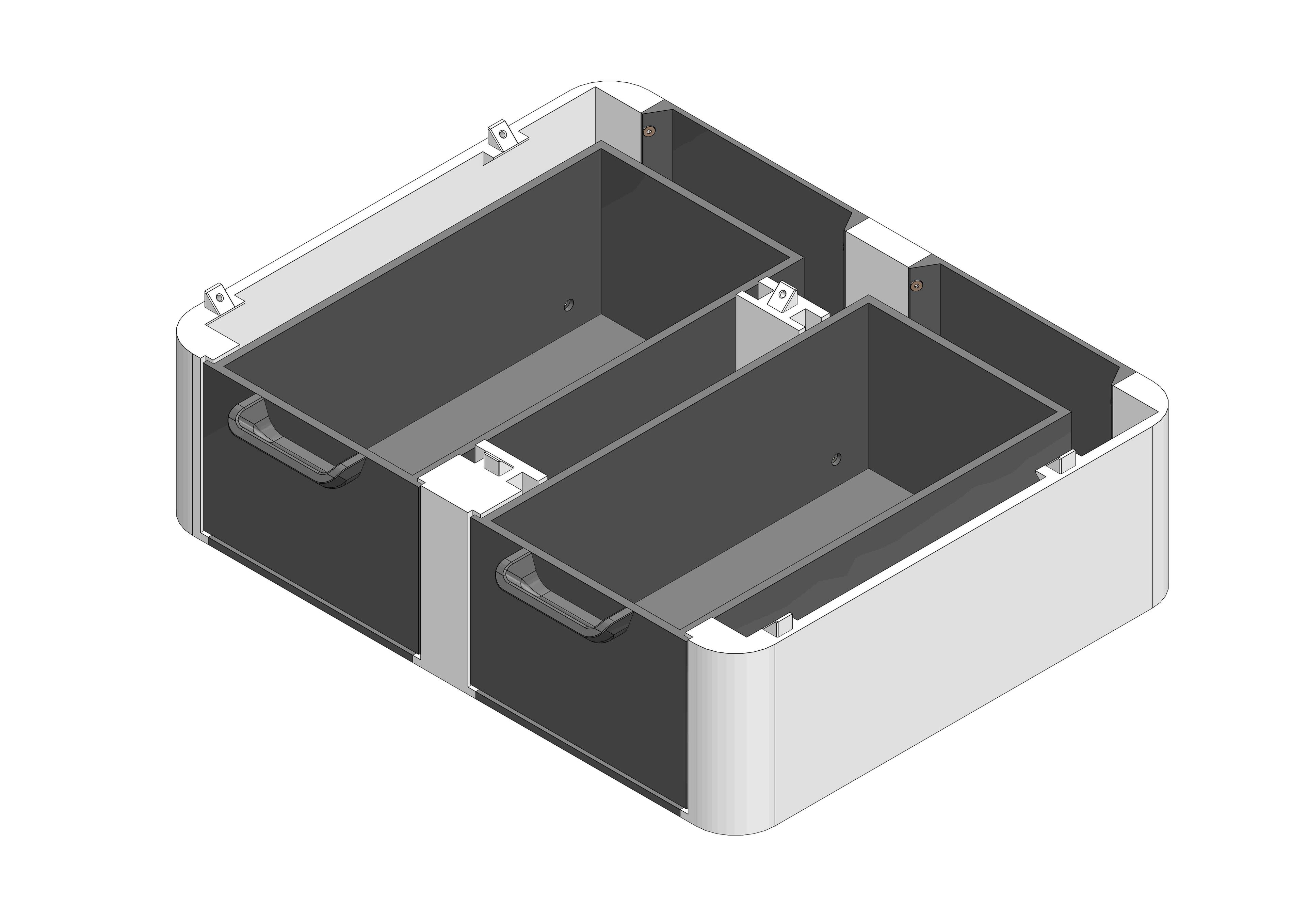 [BaBo duo] drawer module 90 3d model