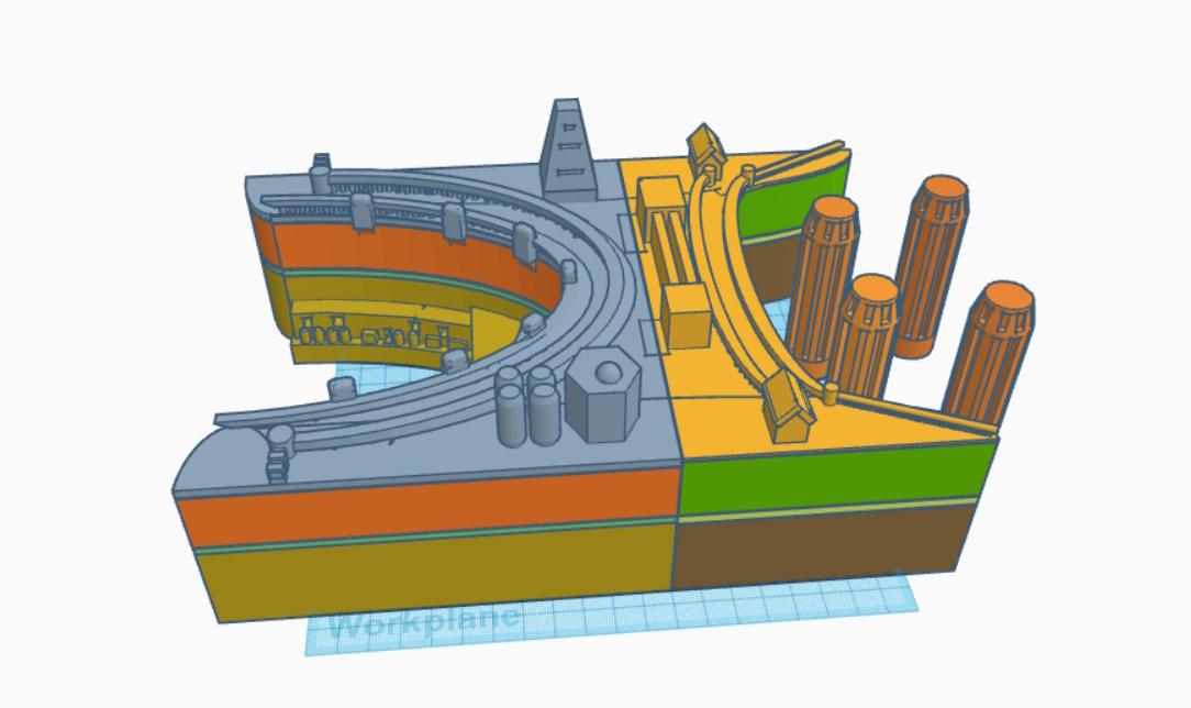 Hydro Electric Dam 3d model