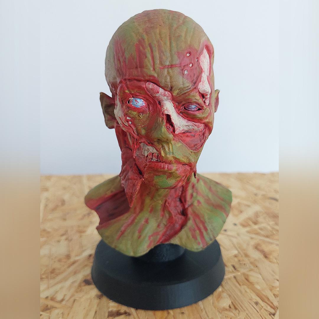 Zombie Bust 3d model