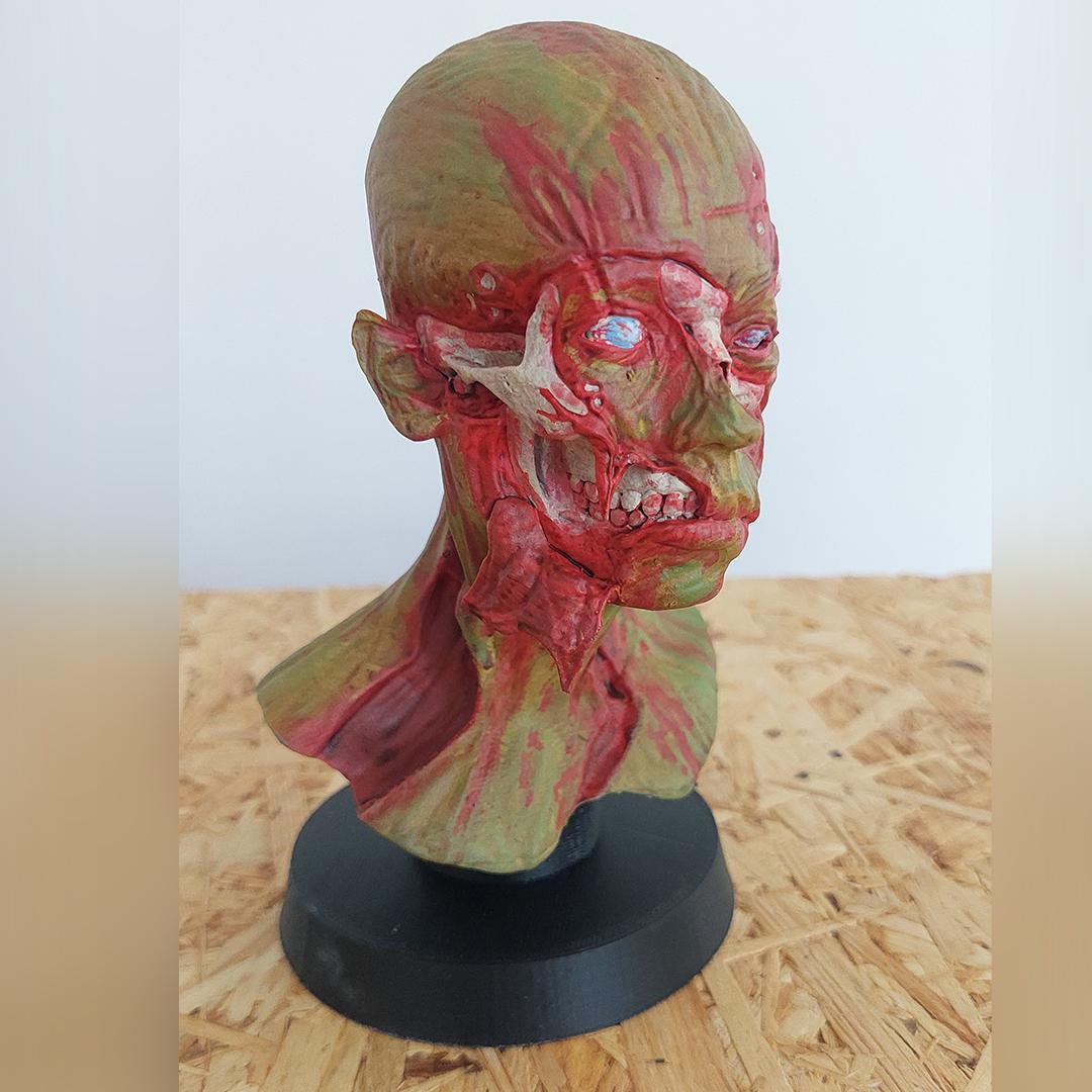 Zombie Bust 3d model