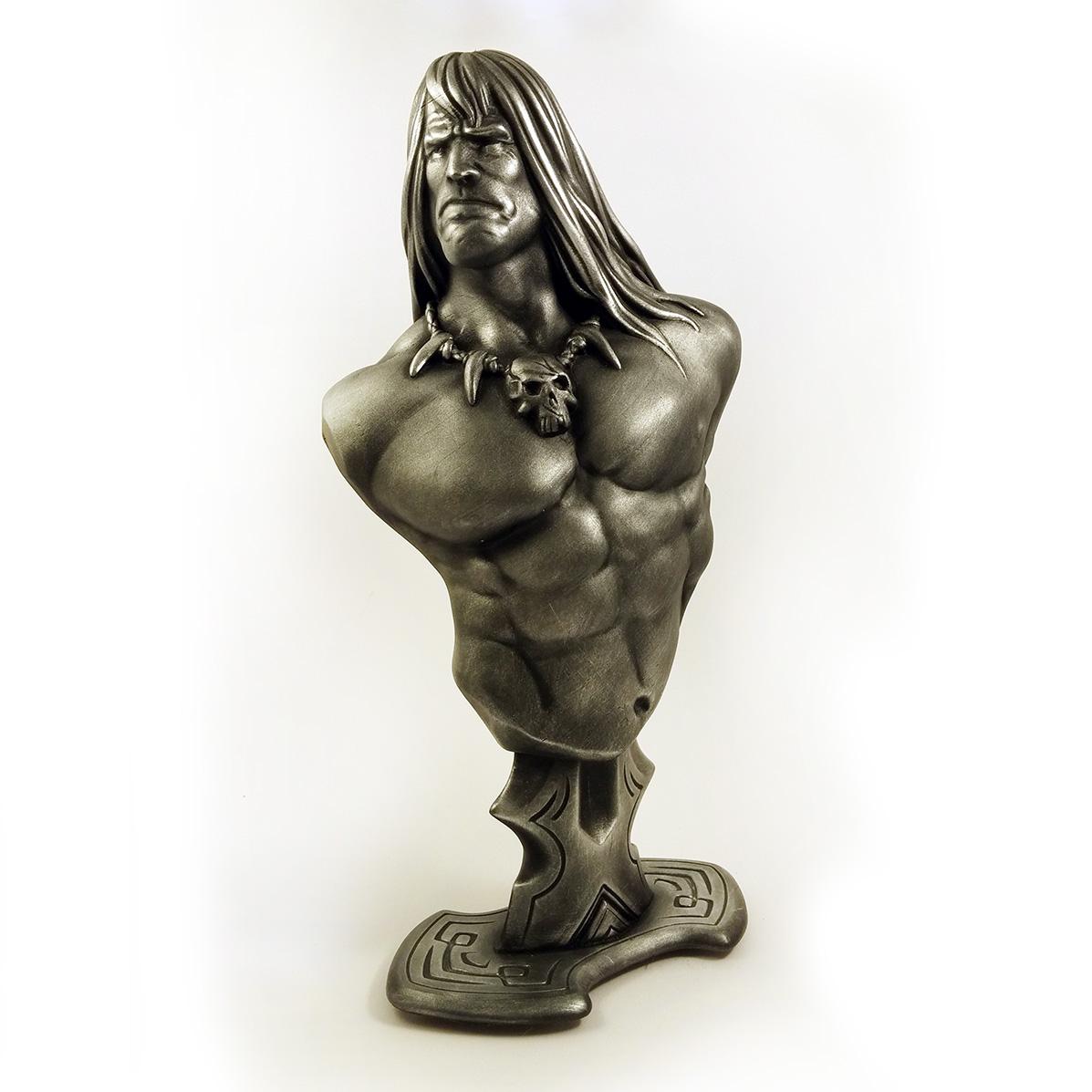 Conan the Barbarian bust (fan art) 3d model