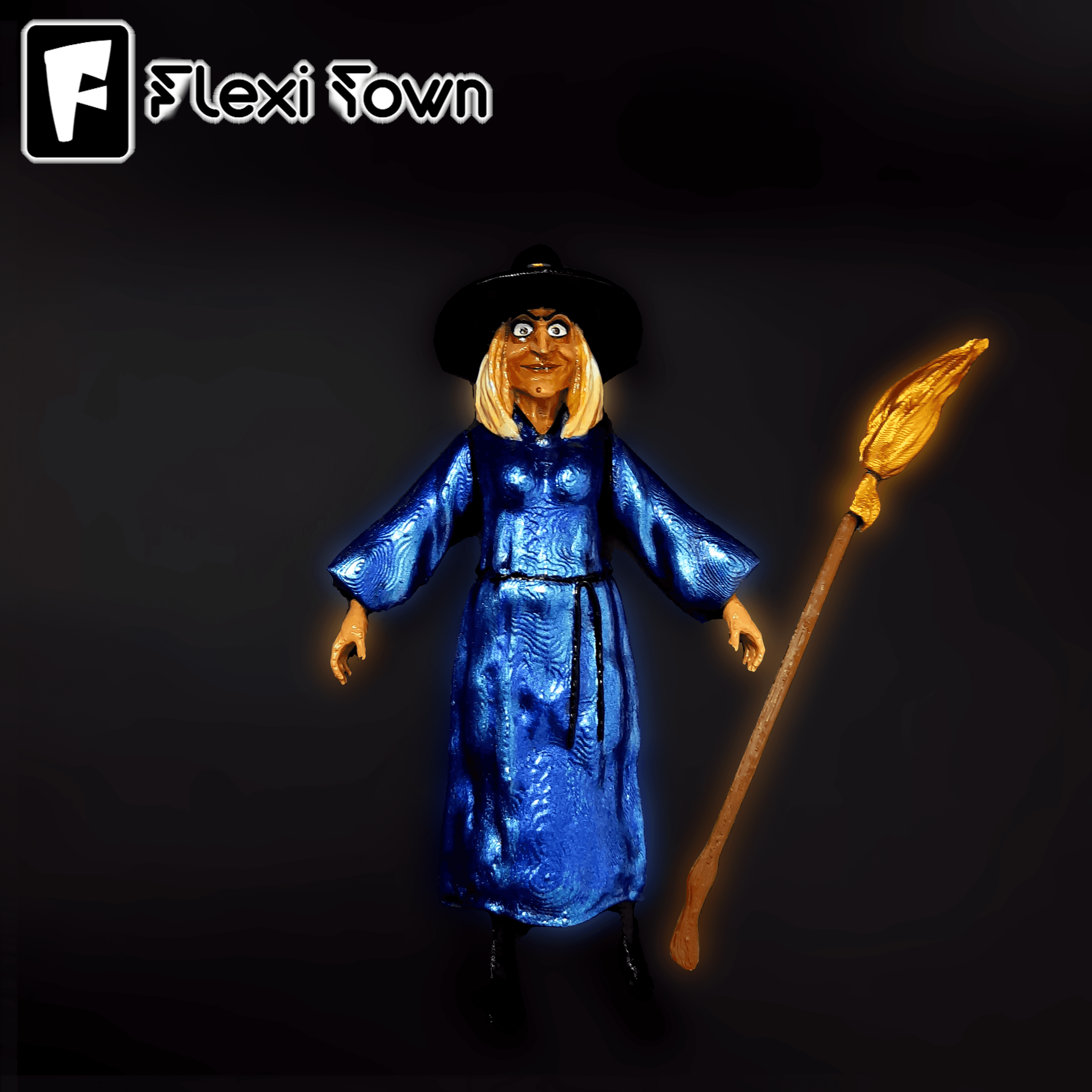 Flexi Print-in-Place Witch  3d model