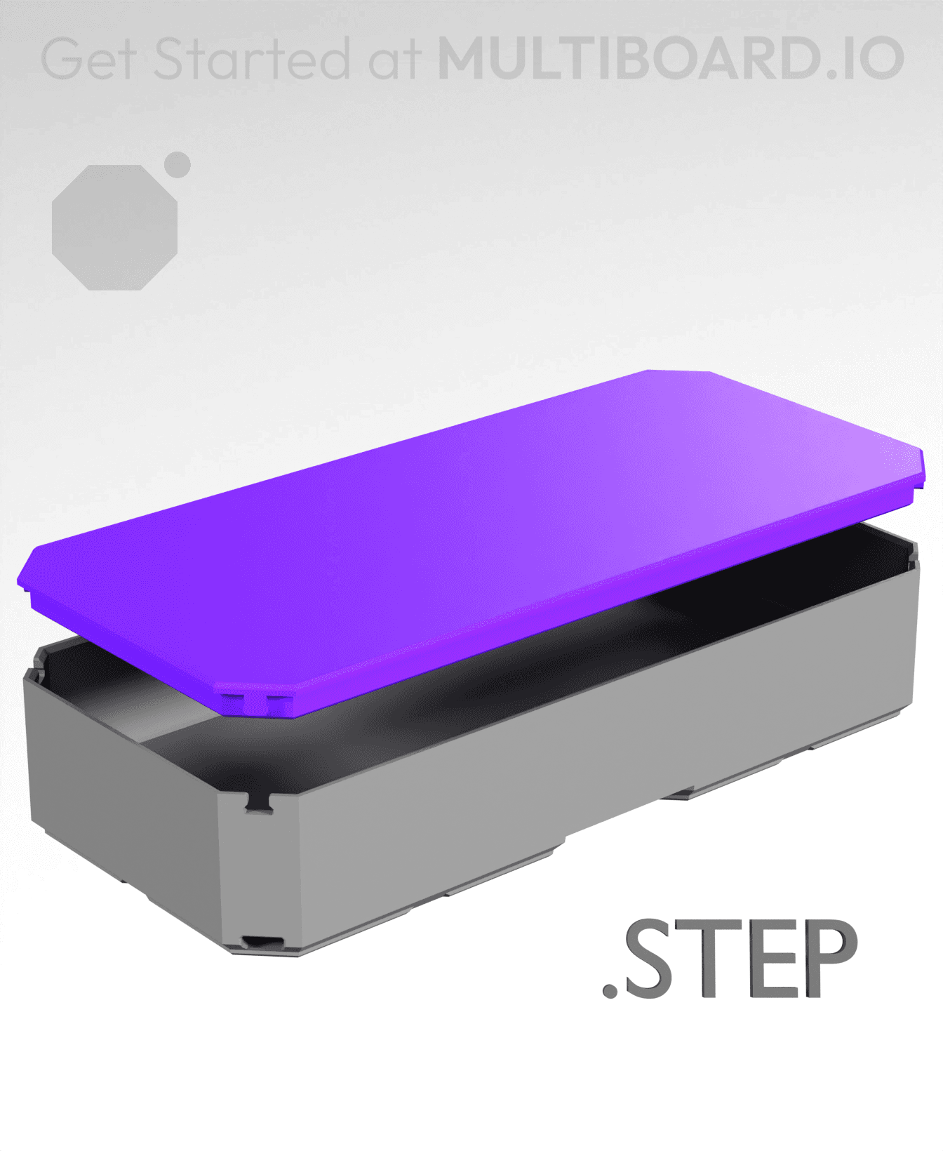 2x1 - Multibin Top - STEP Remixing File 3d model