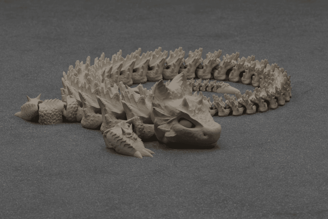 Print-in-Place Articulated Dragon 3d model