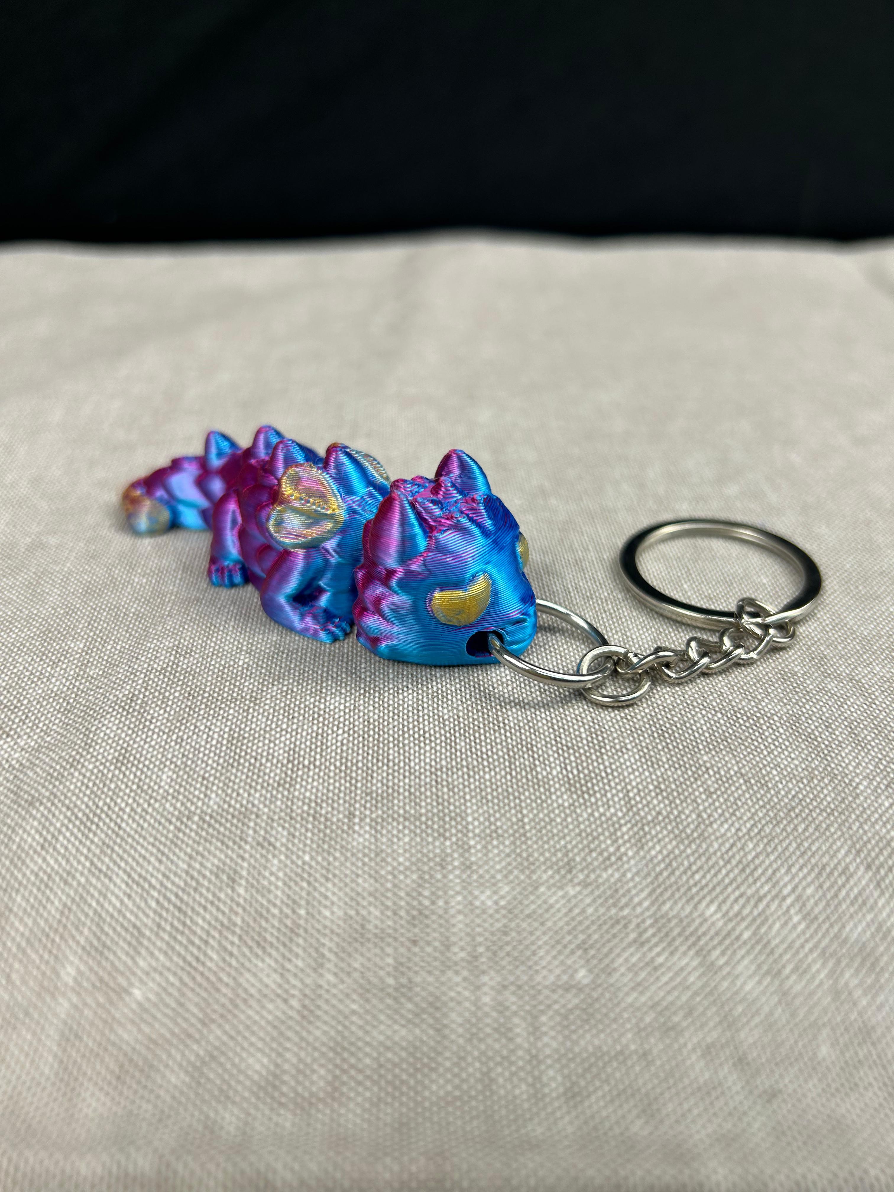 Heart Dragon Fidget Keychain 3d model