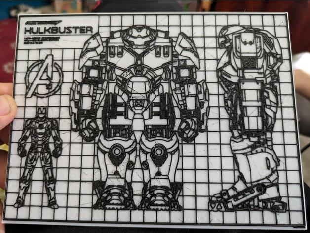 Hulkbuster Blueprint 3d model