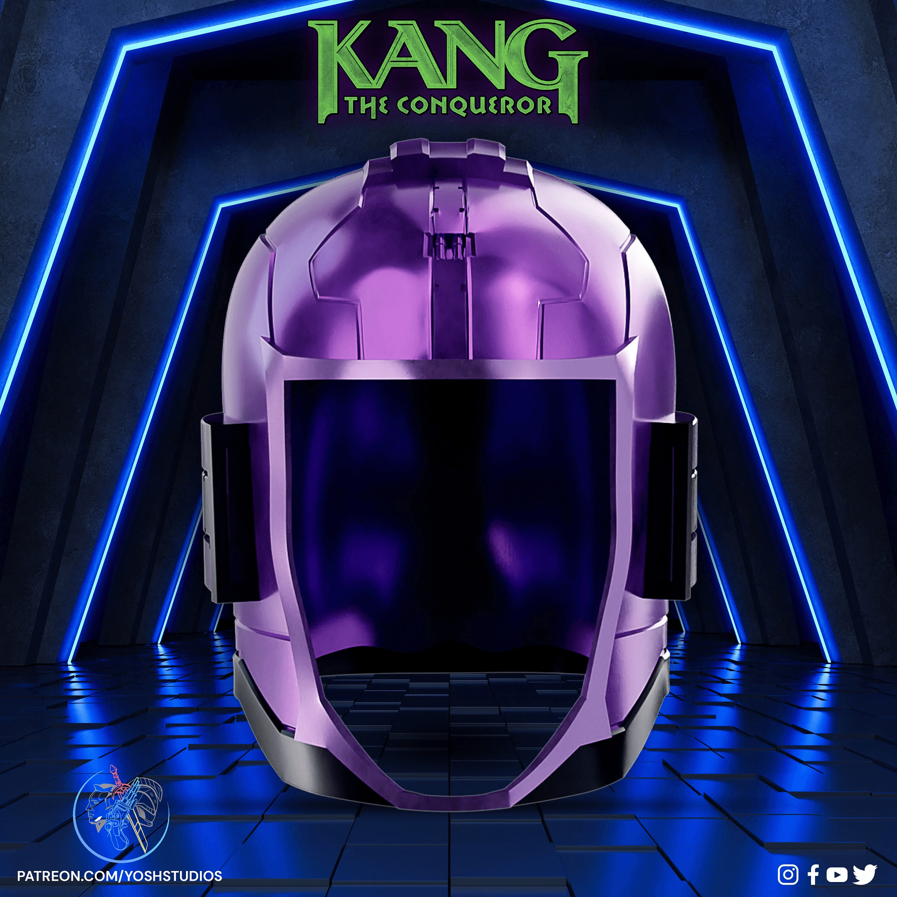 Comic Kang The Conqueror Helmet 3d Print File STL 3d model