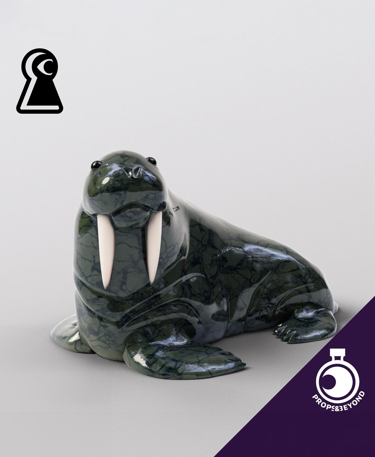 Figurine of Wondrous Power – Soapstone Walrus 3d model