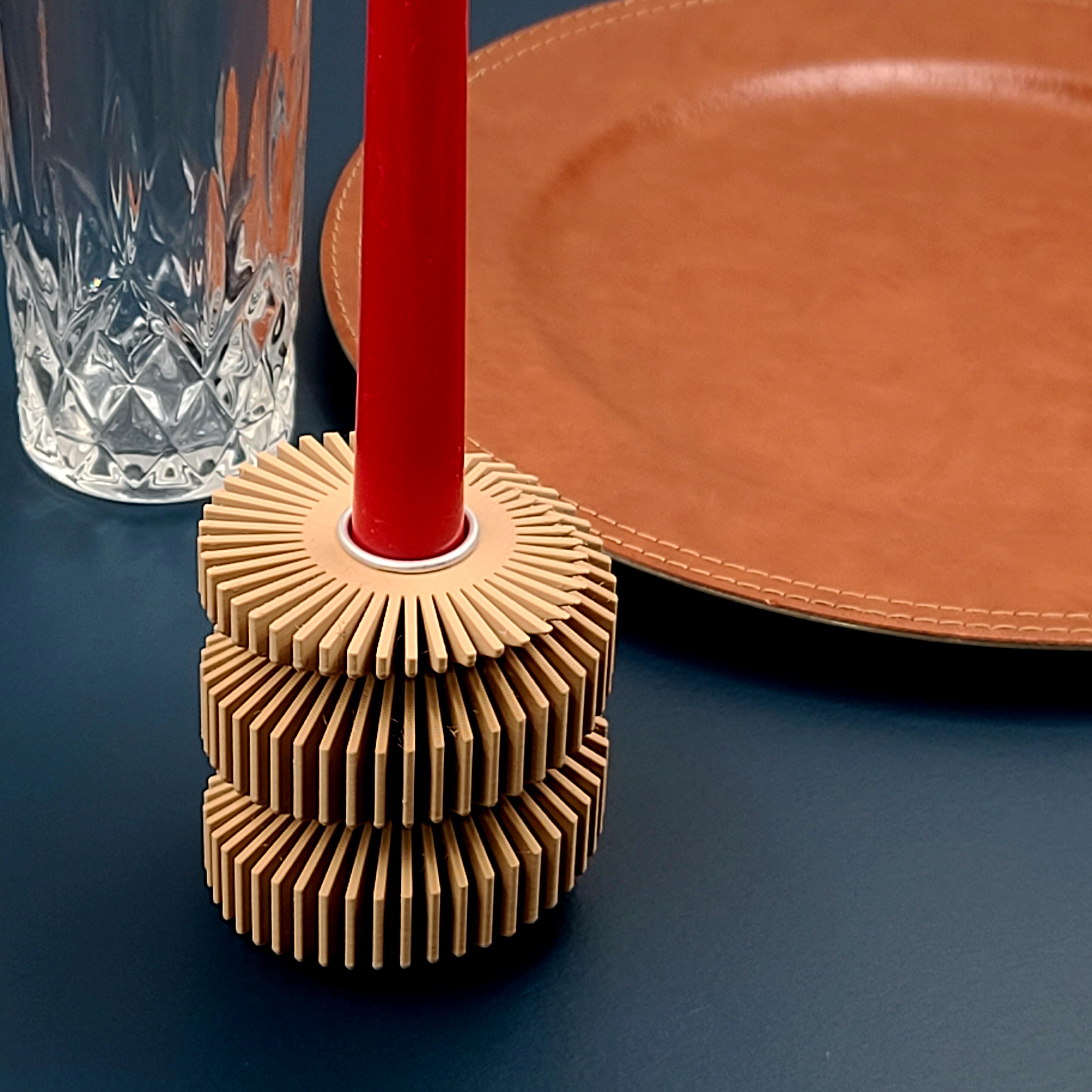 Fantastic Taper Candle Holder - Spiral 3d model