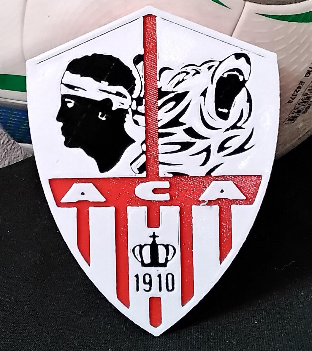 Athletic Club Ajaccien coaster or plaque 3d model