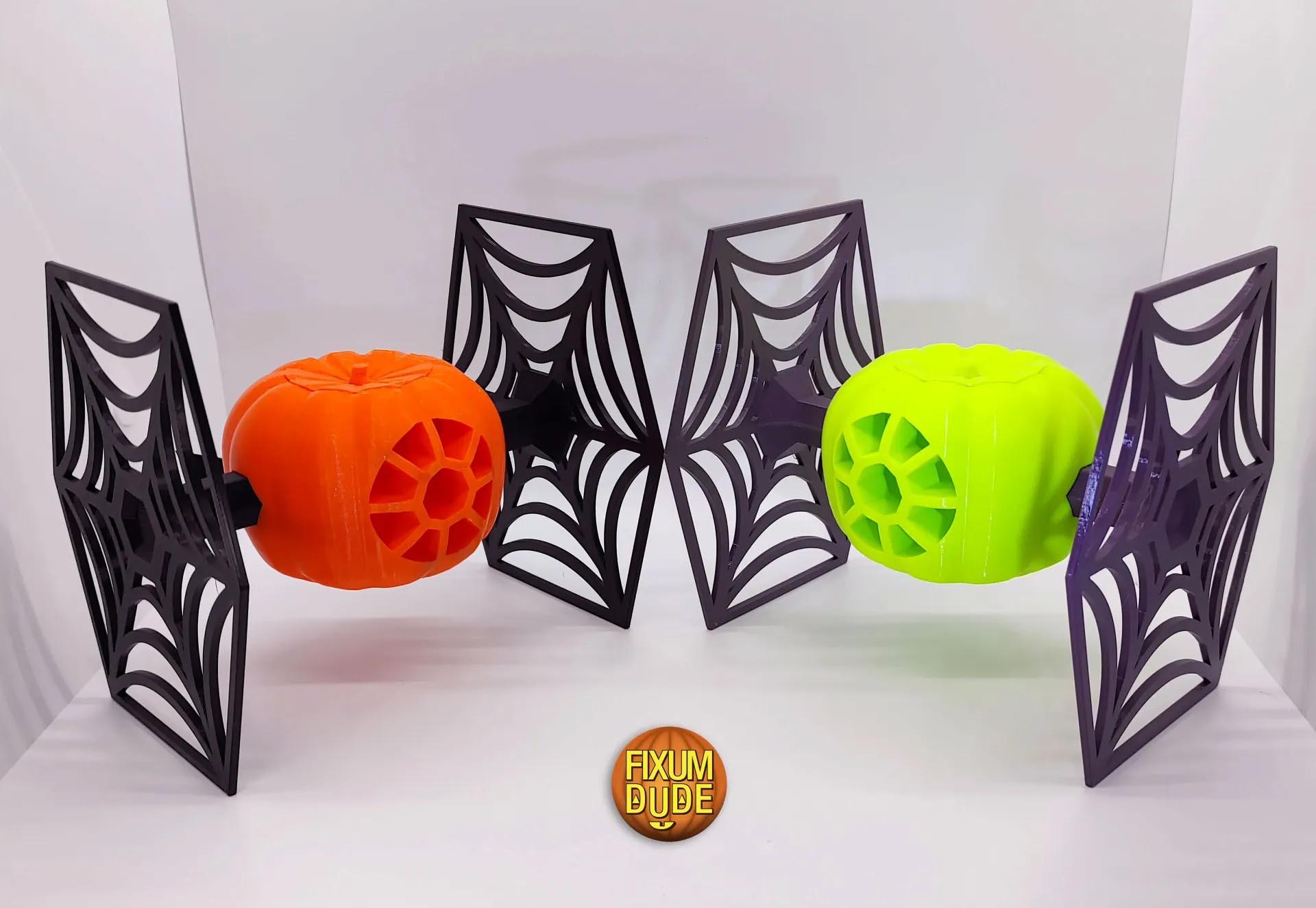 Pumpkin PIE Fighter (Halloween Themed Star Wars TIE Fighter)  3d model