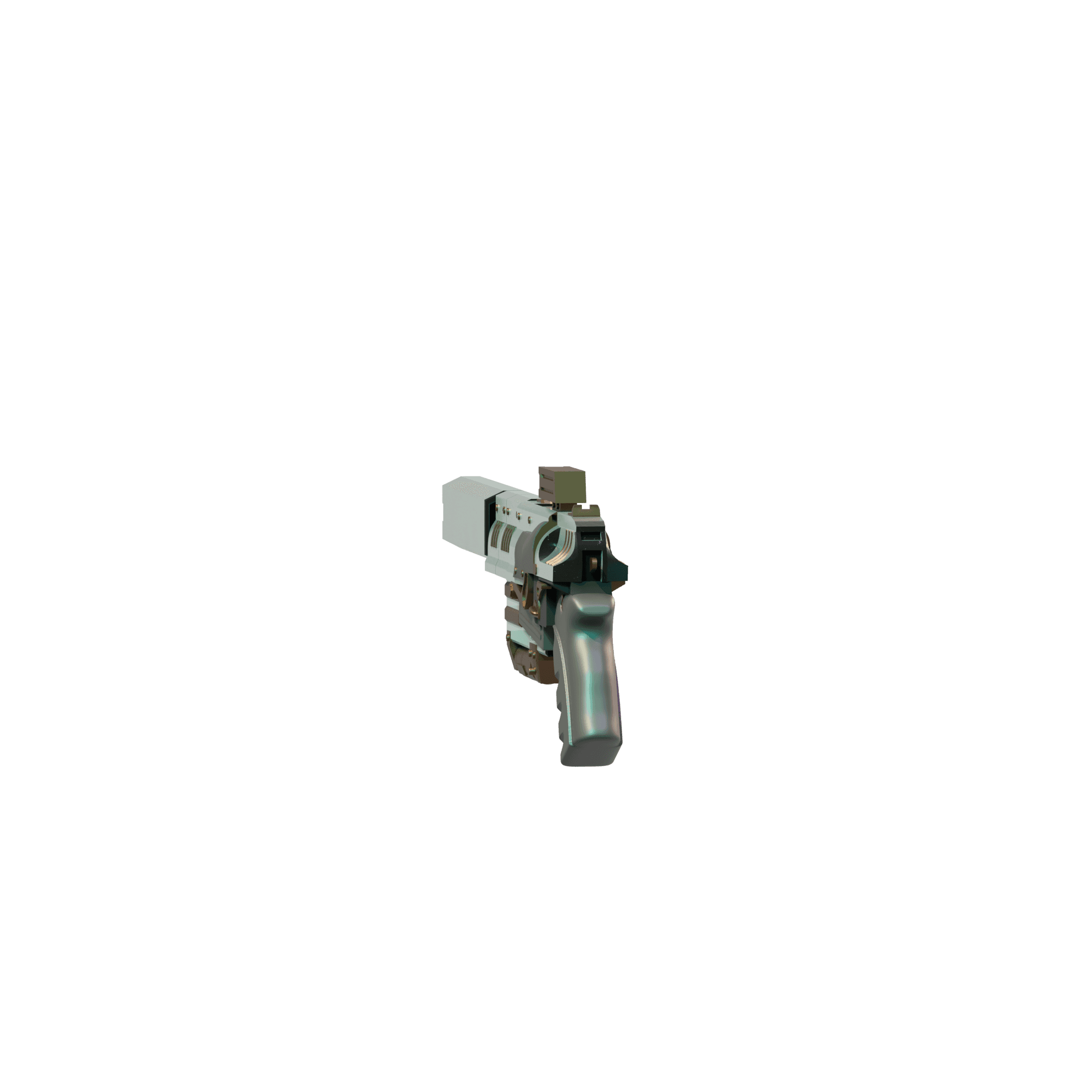 Fallout 10mm Pistol 3 3d model