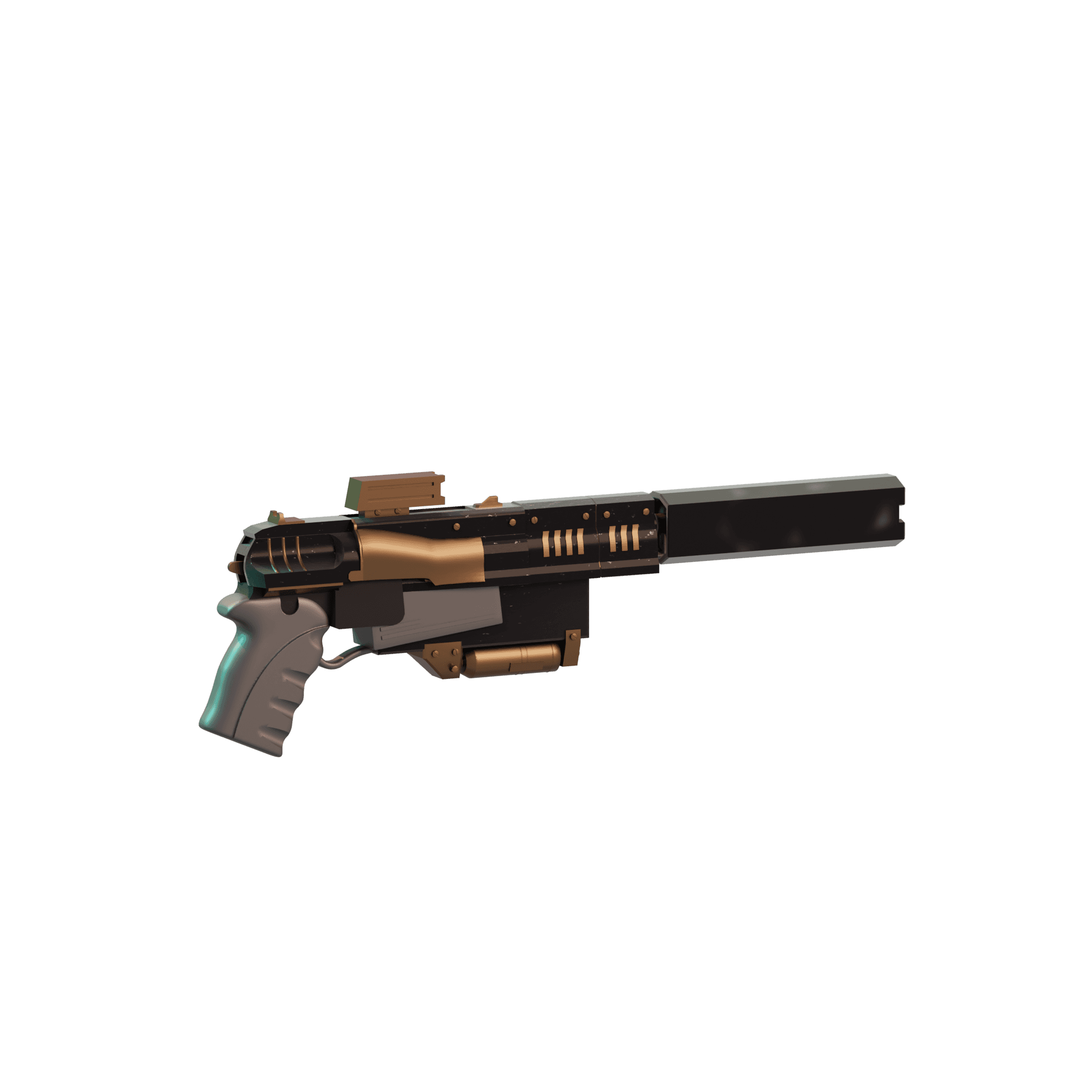 Fallout 10mm Pistol 3 3d model