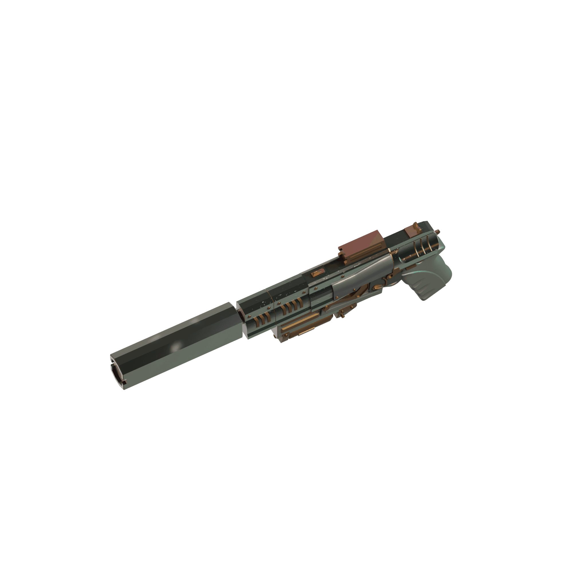 Fallout 10mm Pistol 3 3d model