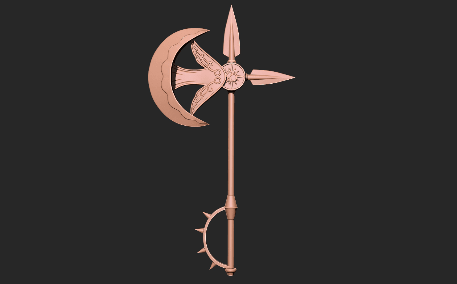 Escanor rhitta axe - Seven Deadly sins 3D Print model 3d model