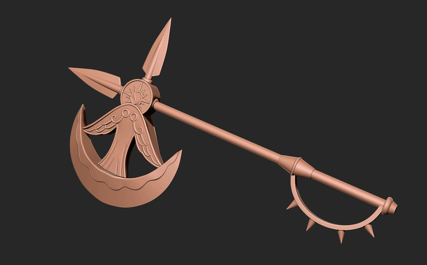 Escanor rhitta axe - Seven Deadly sins 3D Print model 3d model