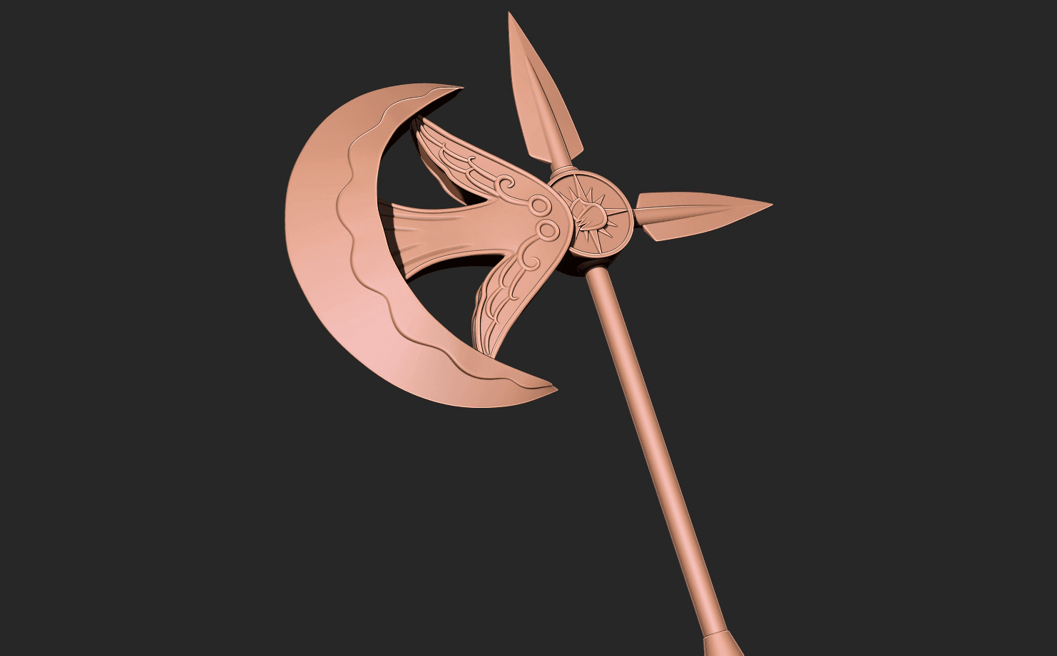 Escanor rhitta axe - Seven Deadly sins 3D Print model 3d model