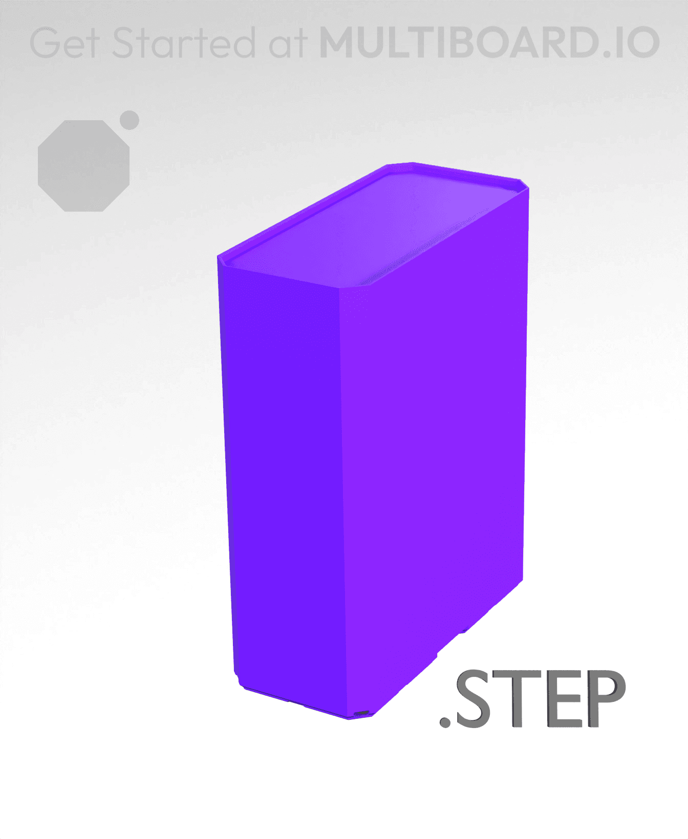 1x2x2·5 - Multibin Insert - STEP Remixing File 3d model