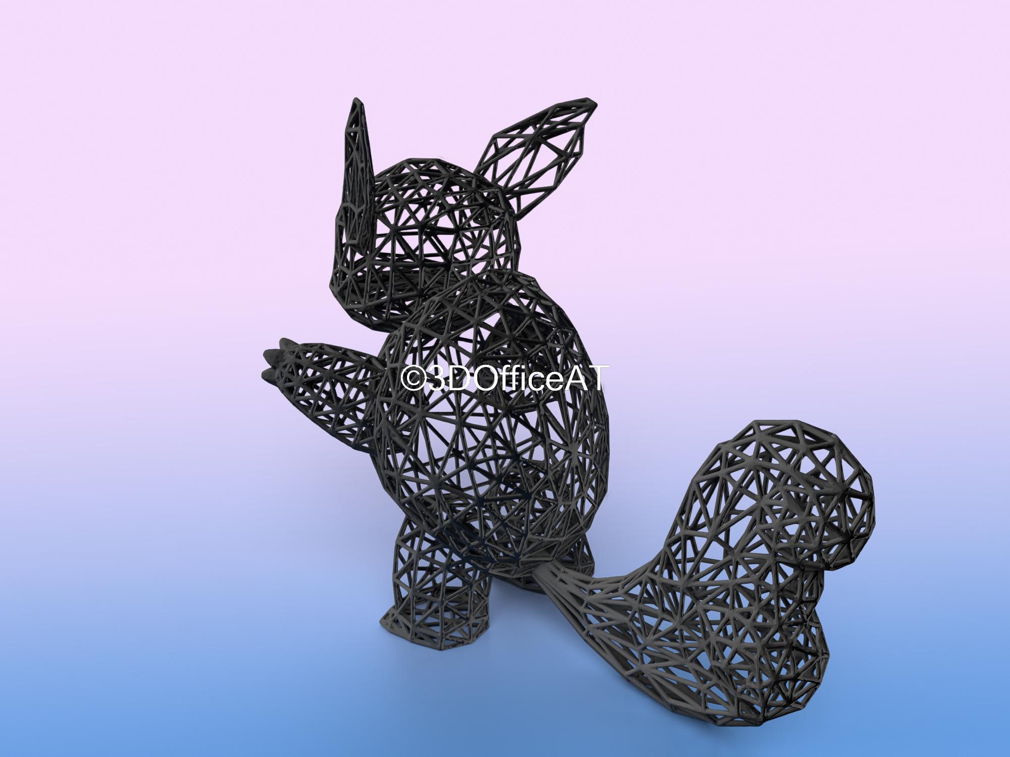 #008 Wartortle Pokemon Wiremon Figure 3d model