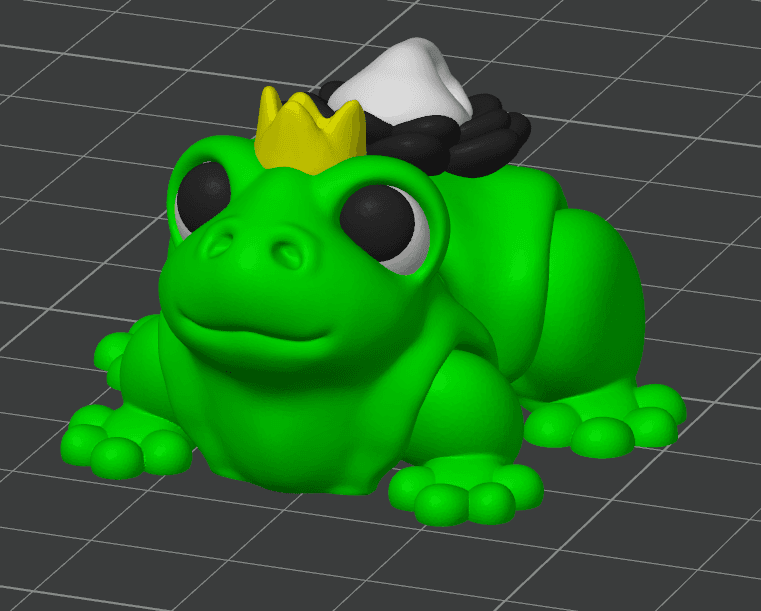 Sir Prince of Darkness Frog 3d model